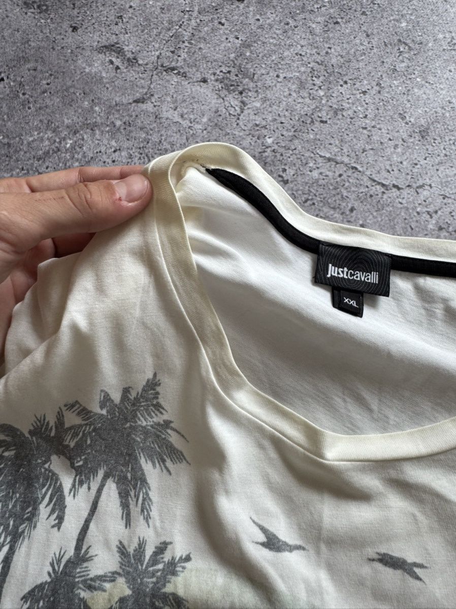 Just Cavalli 🔥JUST CAVALLI BEACH LOGO T-SHIRT SS2010 Size US XXL / EU 58 / 5 - 10 Thumbnail