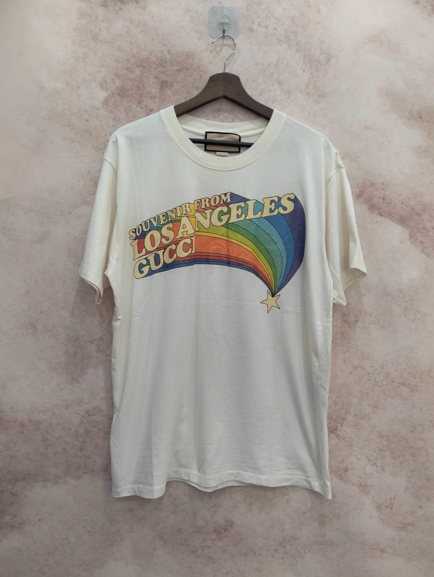 Gucci Souvenir from Los Angeles Rainbow Graphic Tee Size US S / EU 44-46 / 1 - 1 Thumbnail