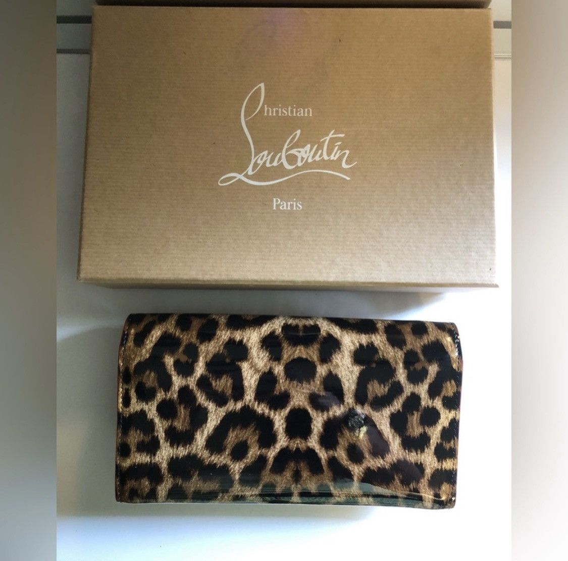 Christian Louboutin Macaron Leopard Panettone Studded Wallet Wristlet Clutch Size ONE SIZE - 12 Thumbnail