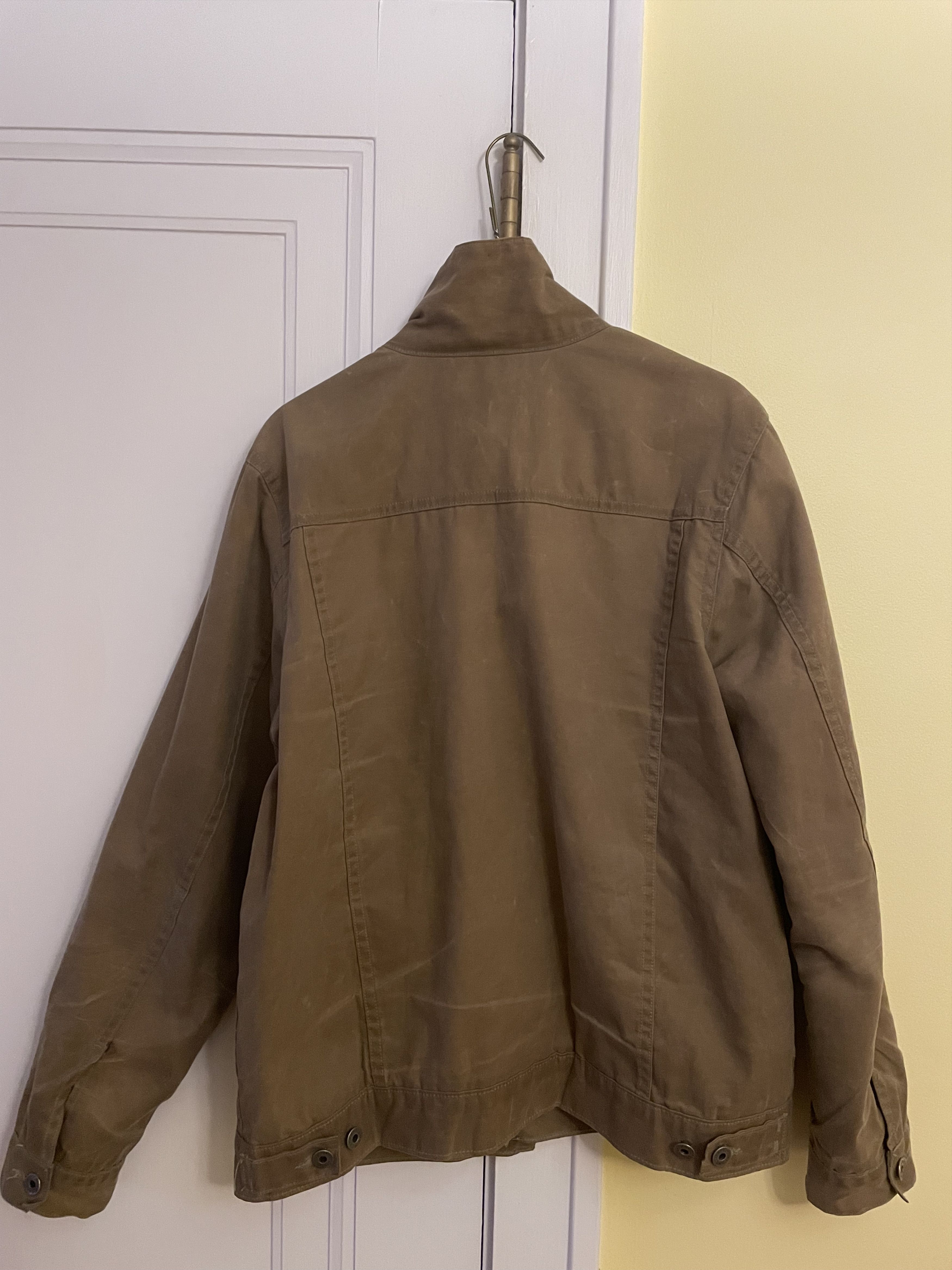 Flint And Tinder Flannel-Lined Waxed Trucker Jacket Size US M / EU 48-50 / 2 - 2 Thumbnail