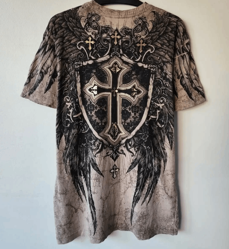 Japanese Brand American New Gothic Skull Printed T-shirt Size US L / EU 52-54 / 3 - 3 Thumbnail