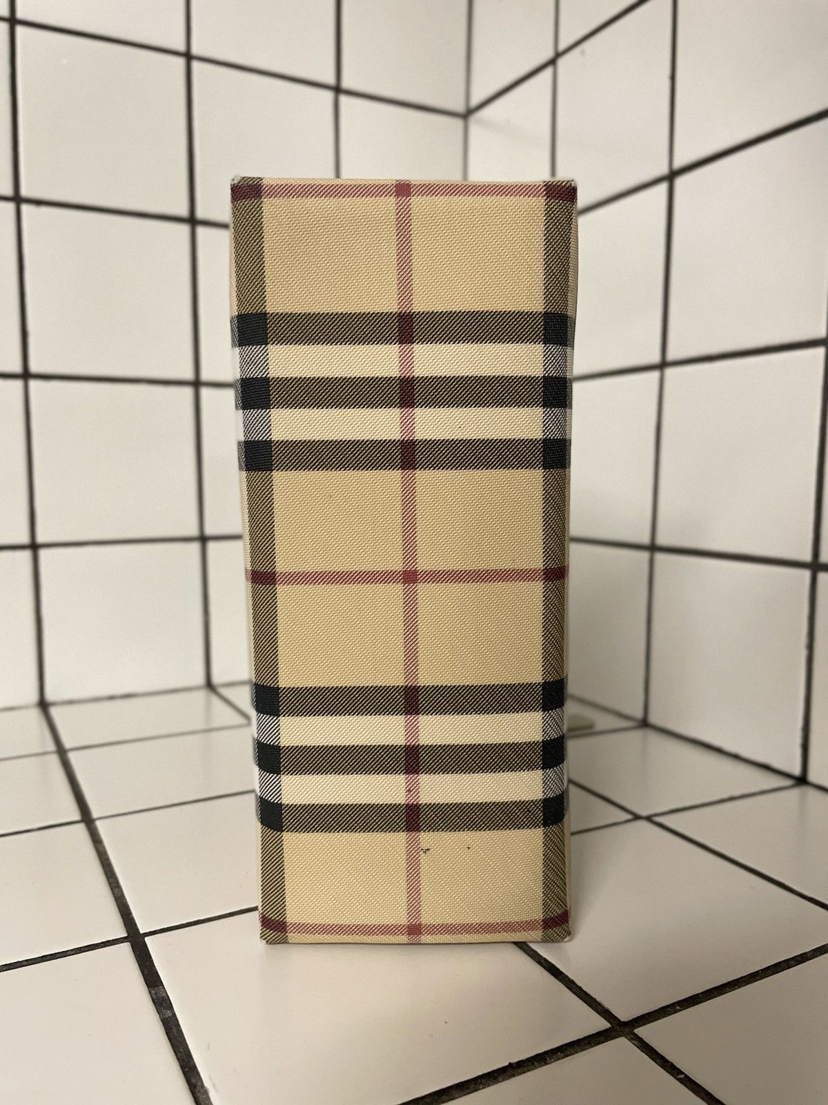 Burberry VTG BURBERRY Nova Check Leather-Canvas Tote Hand Bag Purse S Size ONE SIZE - 9 Thumbnail