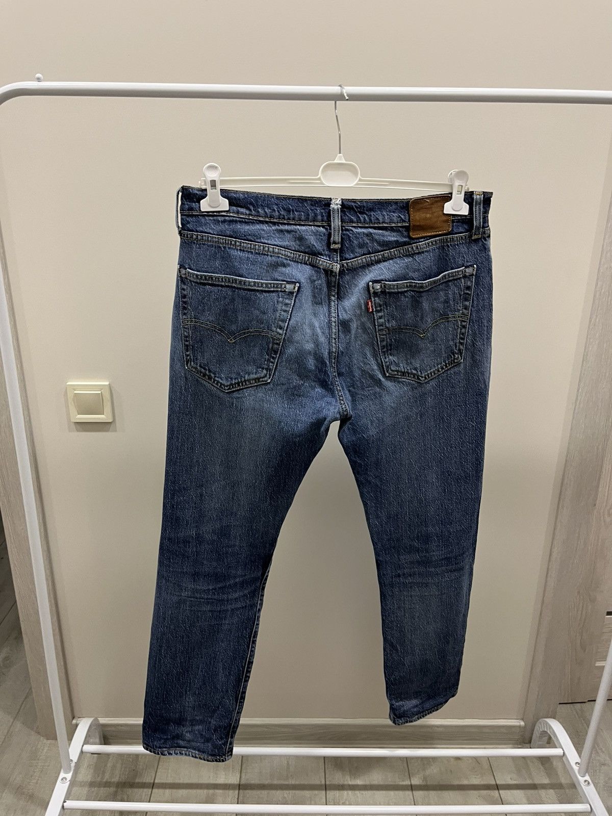 Levi's Levi’s 502 Vintage 90s Distressed Tapered Denim Whisker Fade Size US 36 / EU 52 - 4 Thumbnail