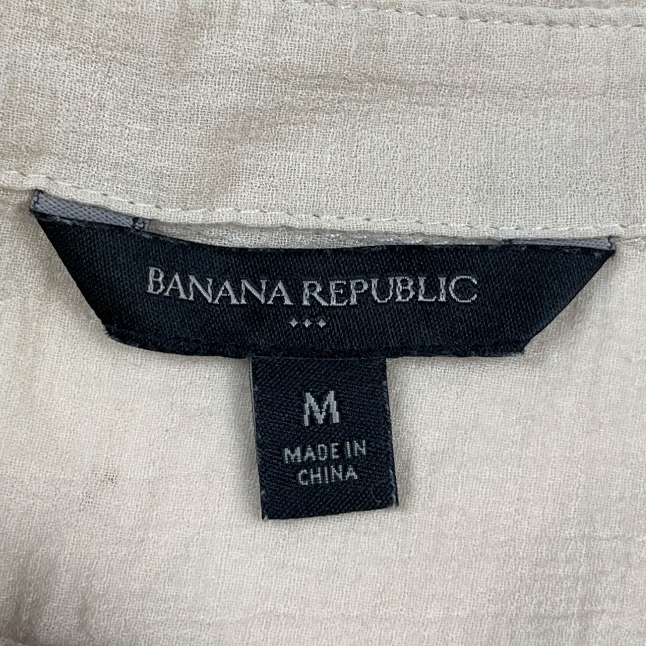 Banana Republic Banana Republic Women's Tan Oversized Shirt/Button Up SzM SK Size M / US 6-8 / IT 42-44 - 5 Thumbnail