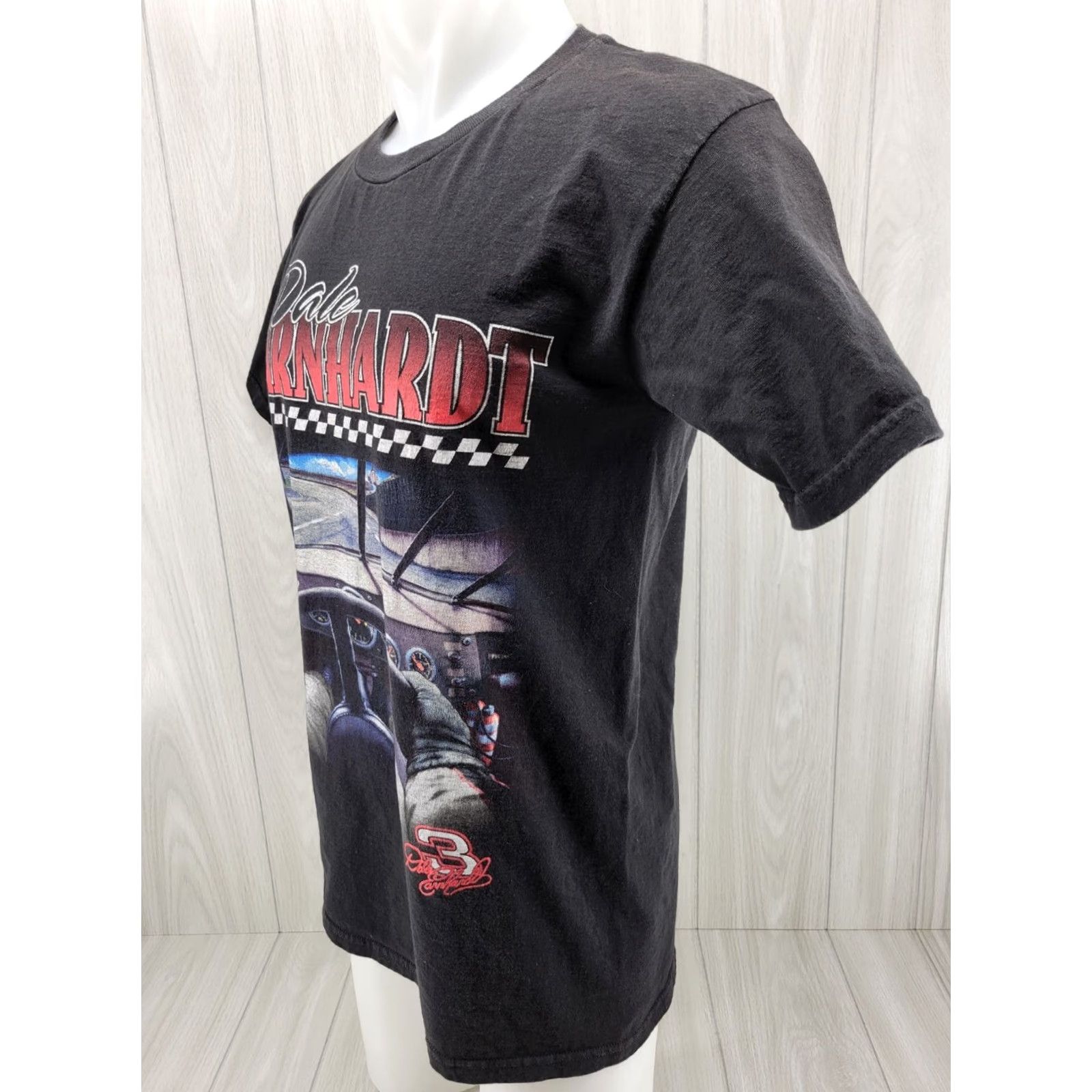 Nutmeg VINTAGE Distressed Dale Earnhardt Intimidator #3 T-shirt Nutmeg Large Mens Black Graphic Print 90s USA Logo Cotton Short Sleeve Crew Neck All Seasons Size US L / EU 52-54 / 3 - 3 Thumbnail