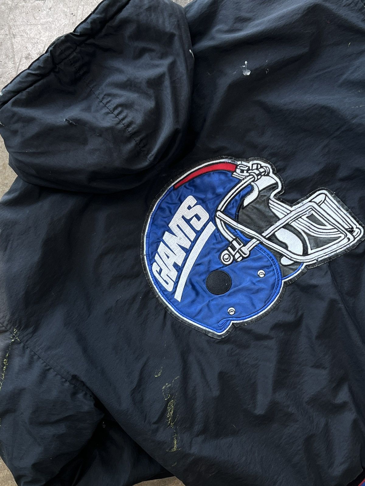 NFL Vintage 90s NFL Starter New York Giants Helmet Jacket Large Size US L / EU 52-54 / 3 - 1 Thumbnail