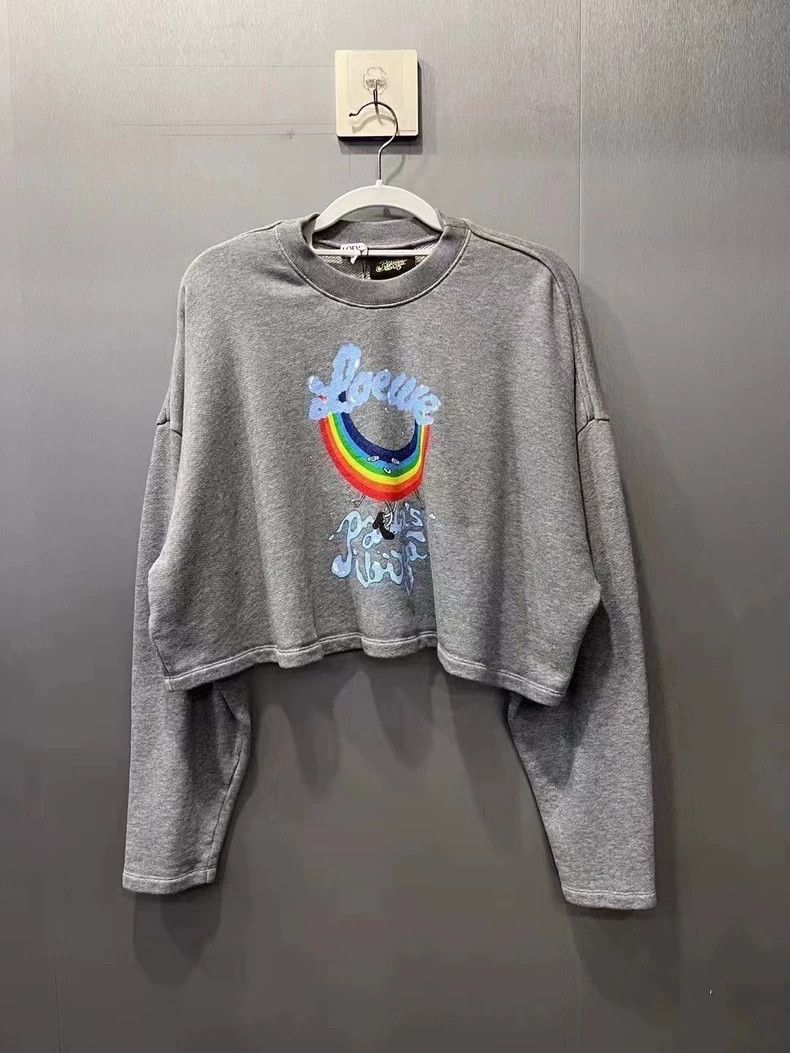 Loewe LOEWE Rainbow printed embroidered logo hoodie Size M / US 6-8 / IT 42-44 - 1 Thumbnail