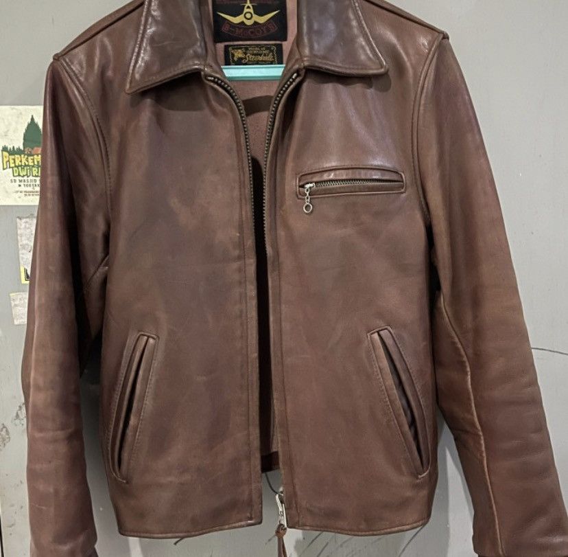 Vintage B-McCoy's Steerhide Leather Jacket | Grailed