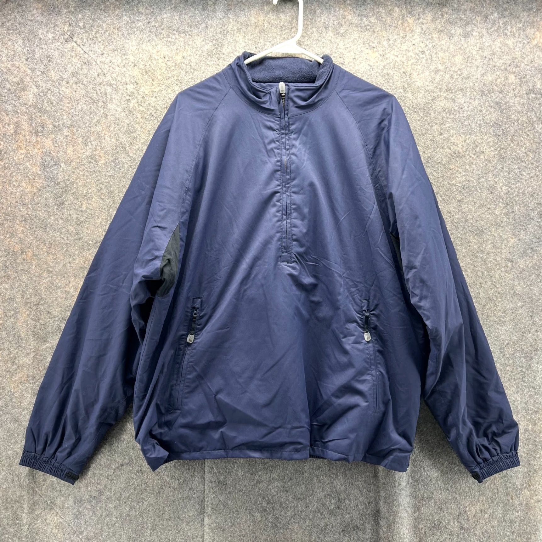 Adidas Adidas Jacket Men Large Blue Bomber Anorak Polyester Half Zip Clima Proof Vtg Size US L / EU 52-54 / 3 - 2 Thumbnail