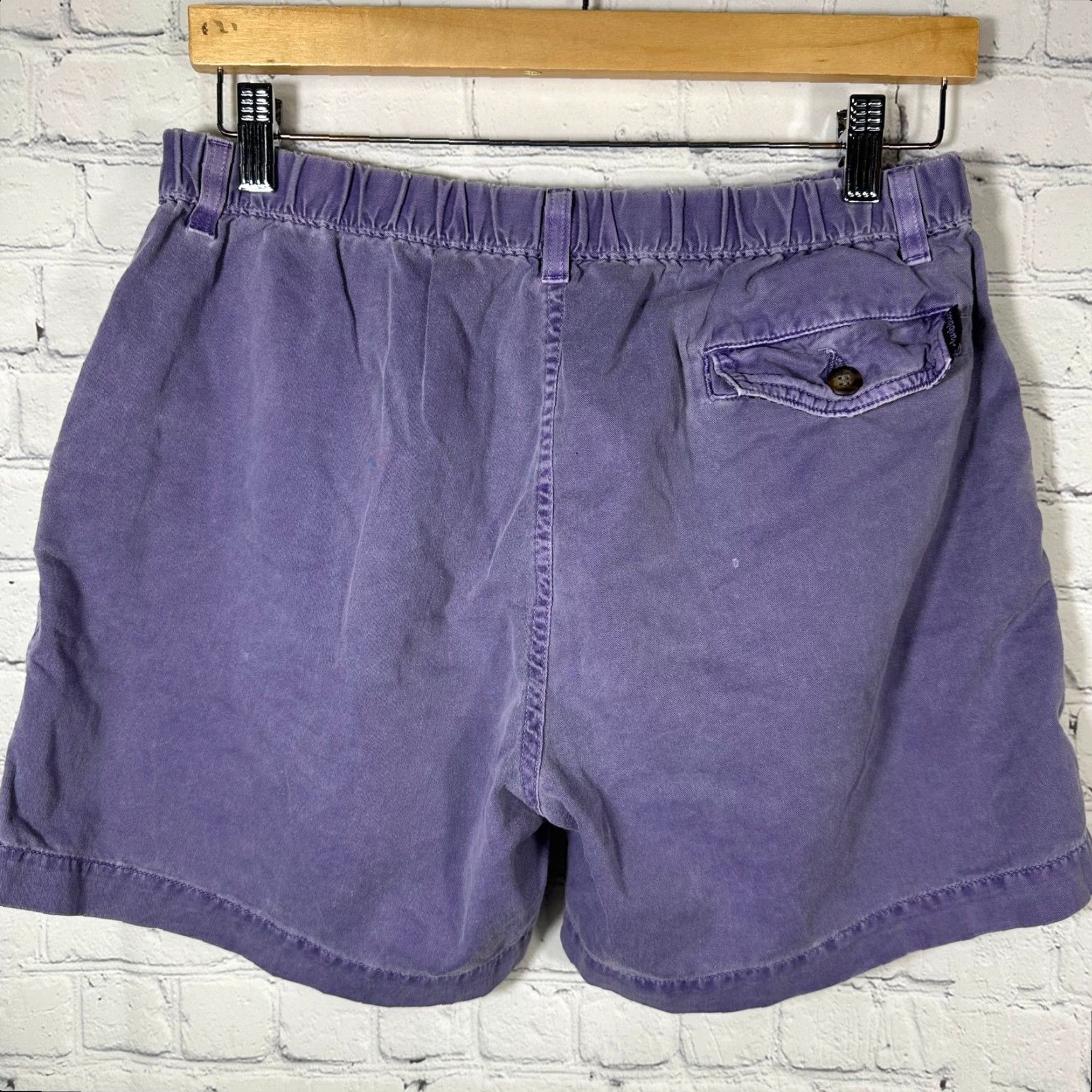 Chubbies Chubbies Mens Purple Elastic Waist Cotton Twill Casual Shorts Large Size US 29 - 4 Thumbnail