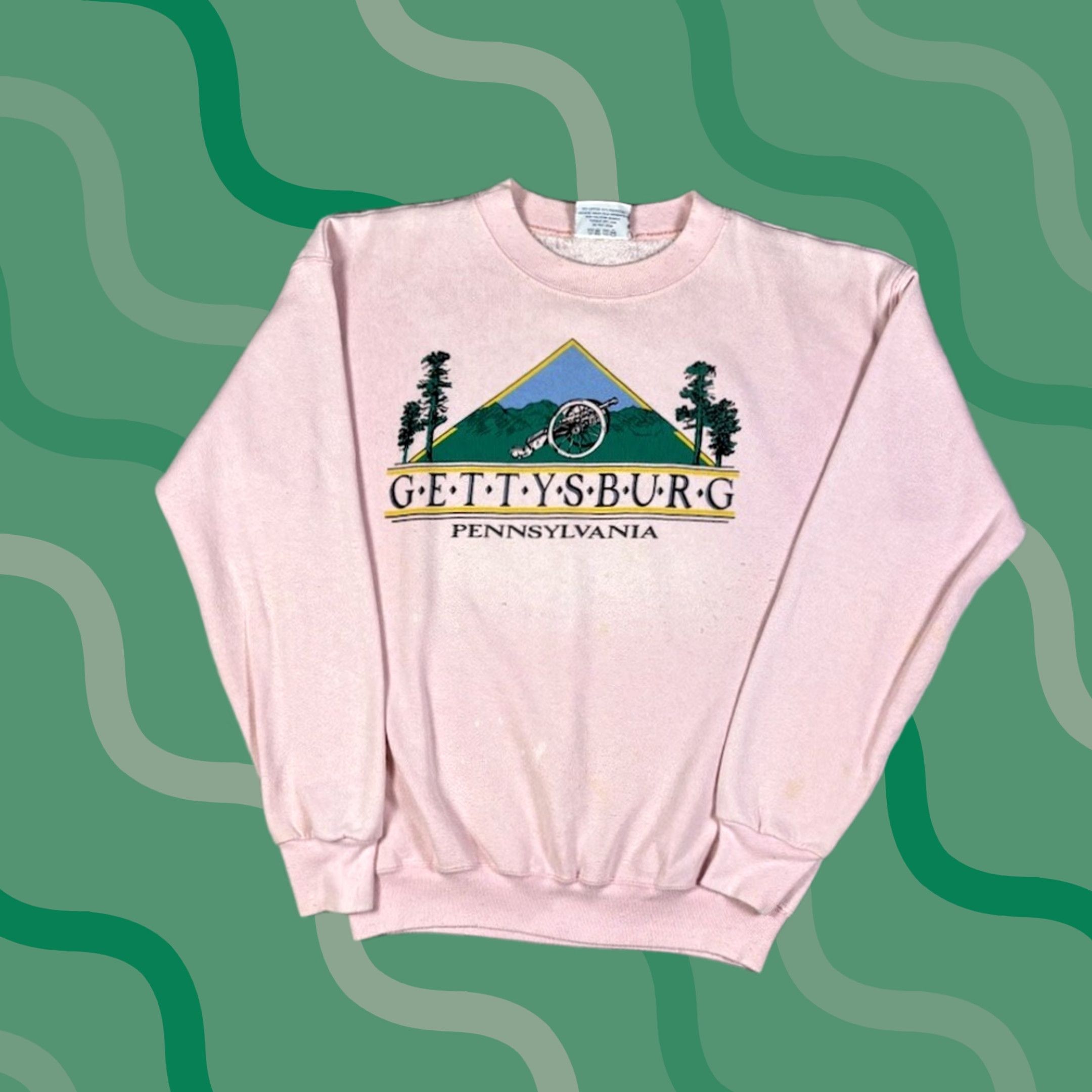 Velva Sheen VINTAGE Velva sheen Sweatshirt Mens M Pink 80s USA USA 90s Heavyweight Pullover Logo Cotton Blend Knit Size US M / EU 48-50 / 2 - 1 Thumbnail