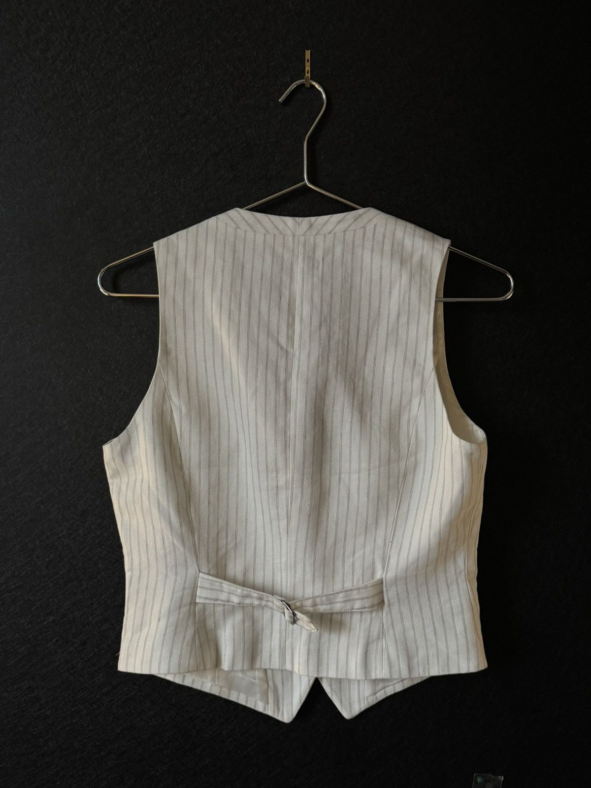 Rag & Bone Priya Cotton-Linen Striped Vest Size S / US 4 / IT 40 - 6 Thumbnail