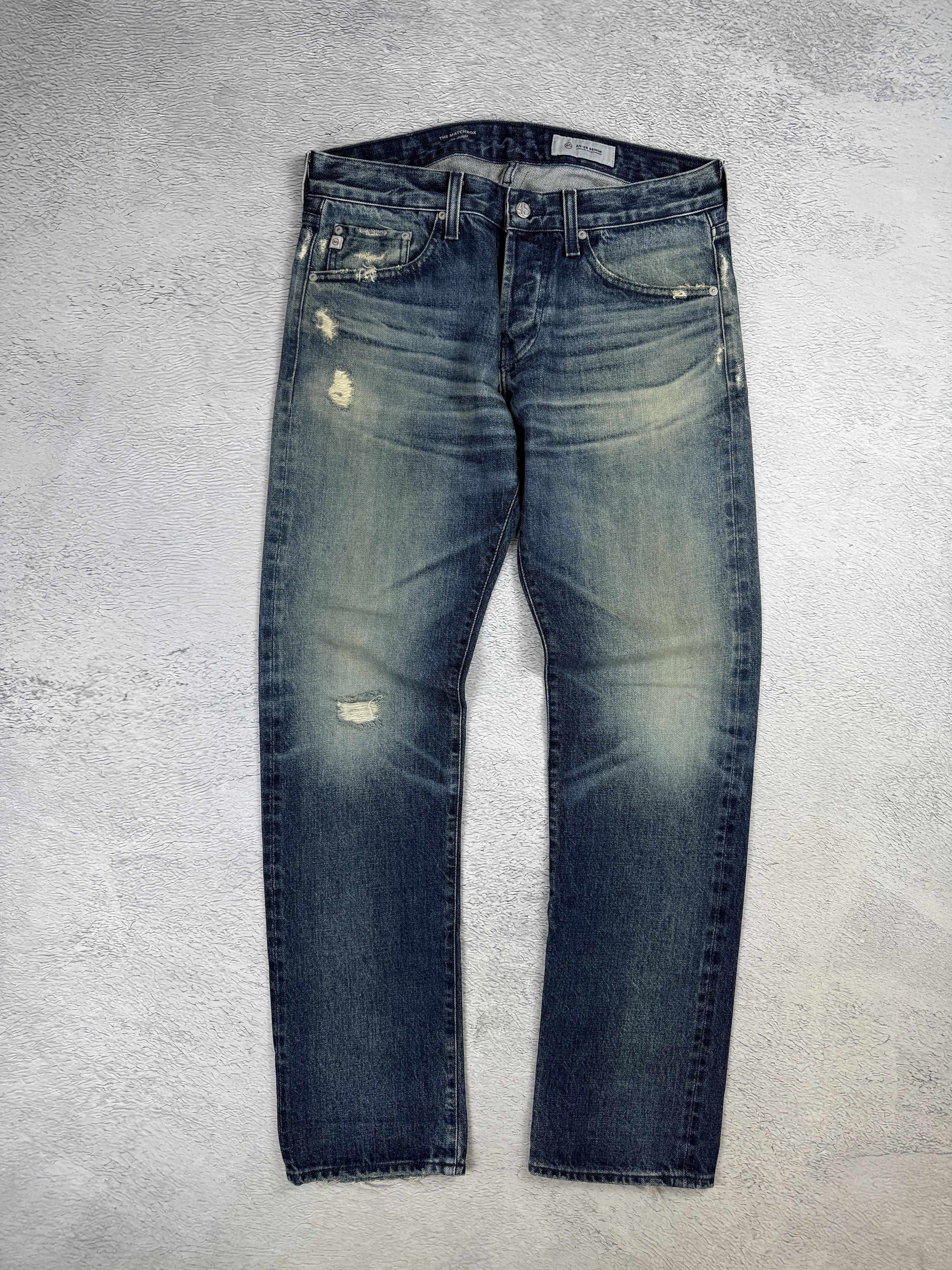 AG Adriano Goldschmied AG Adriano Goldschmied Denim Jeans Blue Ripped Aged Med Size US 32 / EU 48 - 3 Thumbnail