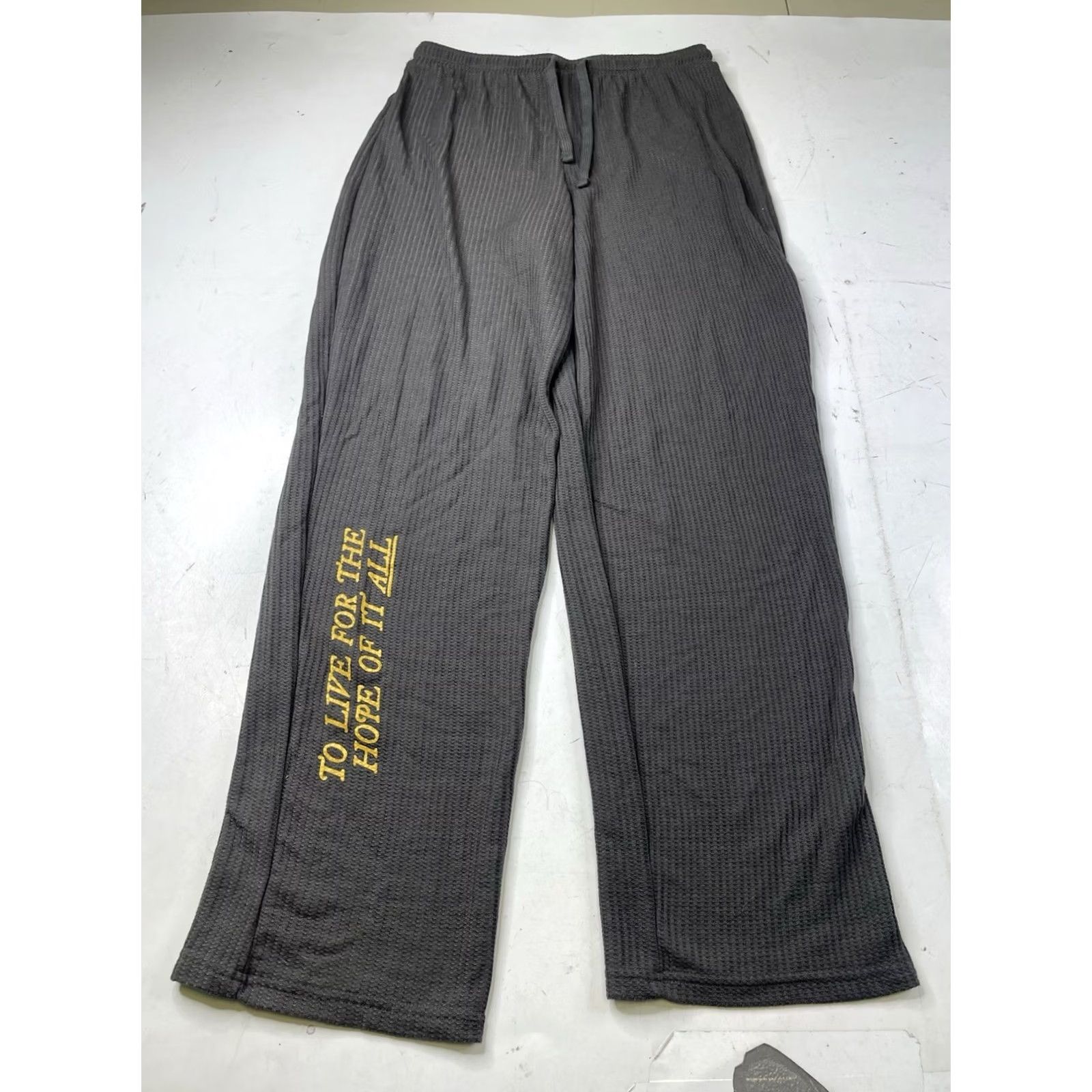 Vintage Taylor Swift Pajama Set Gray Waffle Knit Medium Limited Edition Folklore Women Size ONE SIZE - 2 Thumbnail