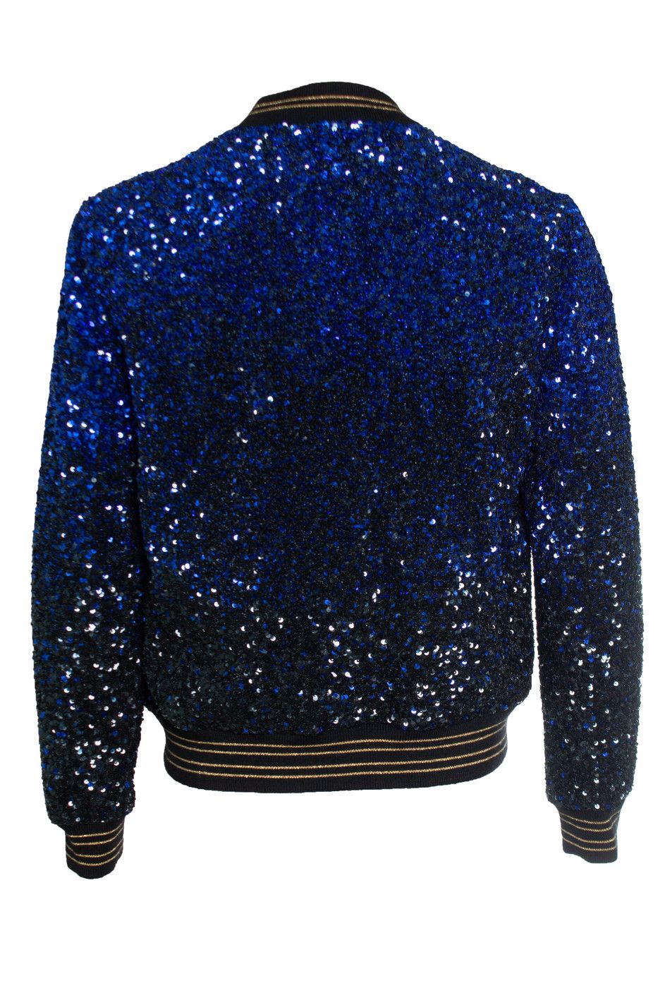 Saint Laurent Paris Saint Laurent, Degrade sequinned wool bomber jacket Size US L / EU 52-54 / 3 - 4 Thumbnail