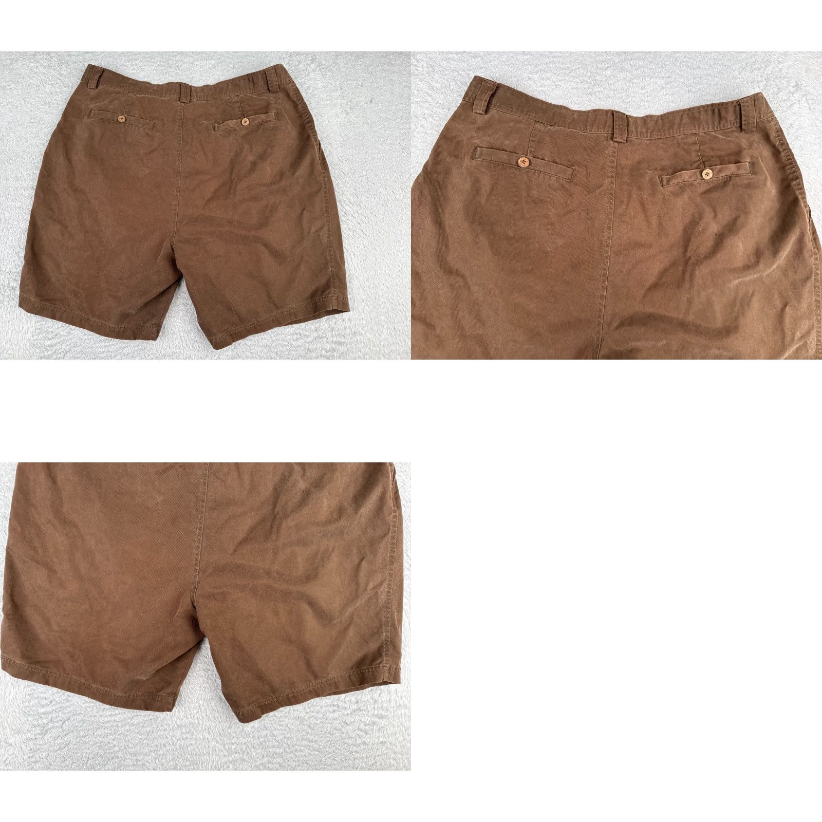 Tommy Bahama Tommy Bahama Shorts Men Bermuda 38x9 Brown Cotton Silk Relaxed Pockets Logo Easy Care Quick Dry - Vintage: No Size US 38 / EU 54 - 9 Thumbnail