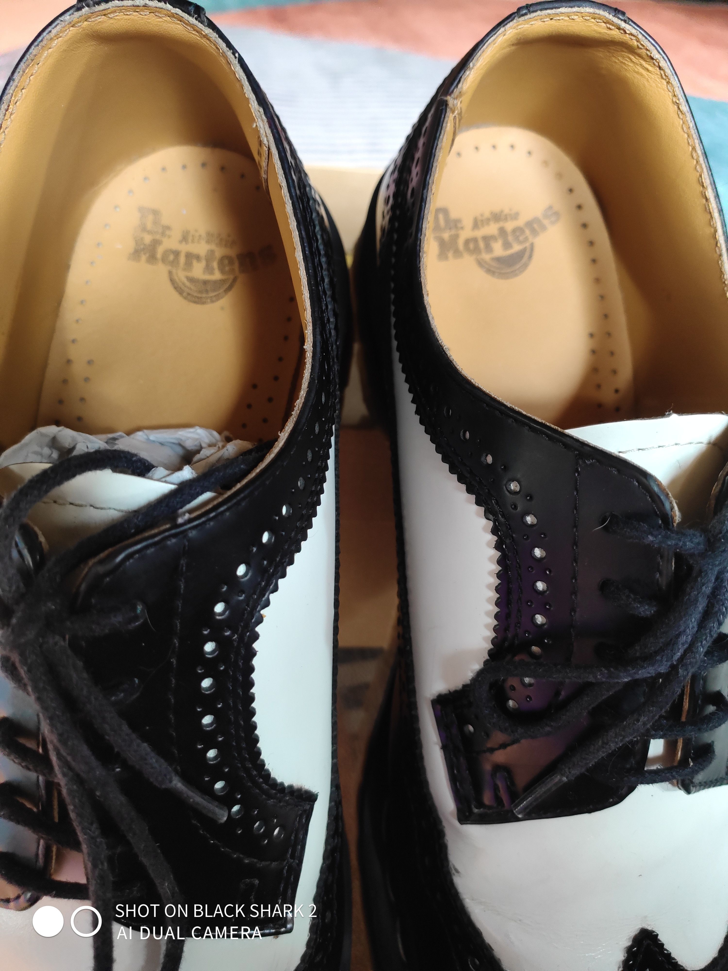 Dr. Martens Dr Martens black/white(two tone) made in vietnam Size US 12.5 / EU 45-46 - 7 Thumbnail