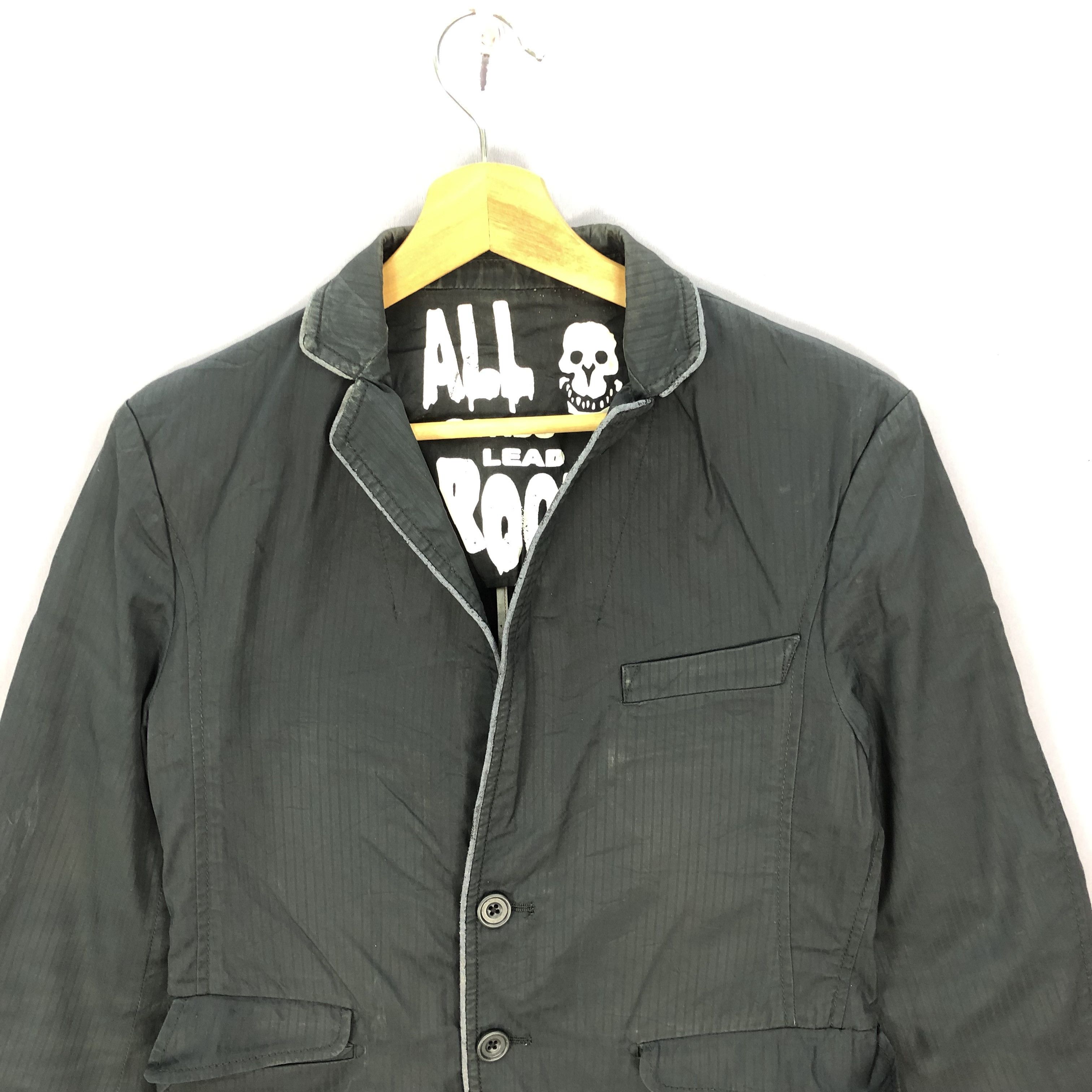 Vintage PPFM Cardigan Coat Jacket All Roads Lead to Rock