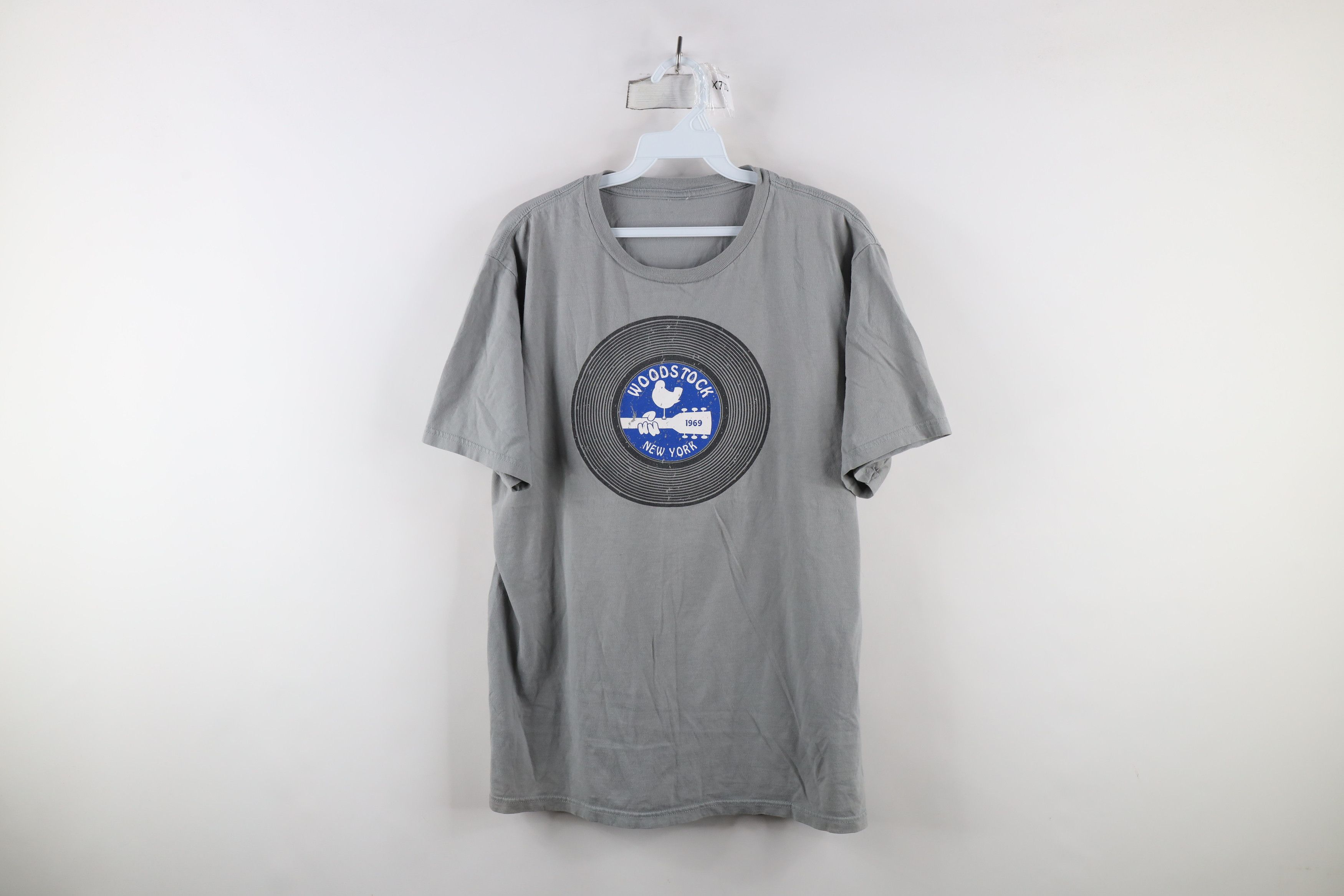 Vintage Retro Woodstock New York Rock N Roll Vinyl Record T-Shirt Size US L / EU 52-54 / 3 - 1 Thumbnail