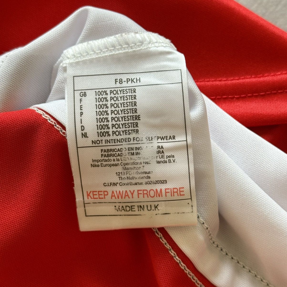 Vintage Vintage Nike Arsenal 1998-99 Home Shirt Jersey Tee Y2K Size US S / EU 44-46 / 1 - 12 Thumbnail