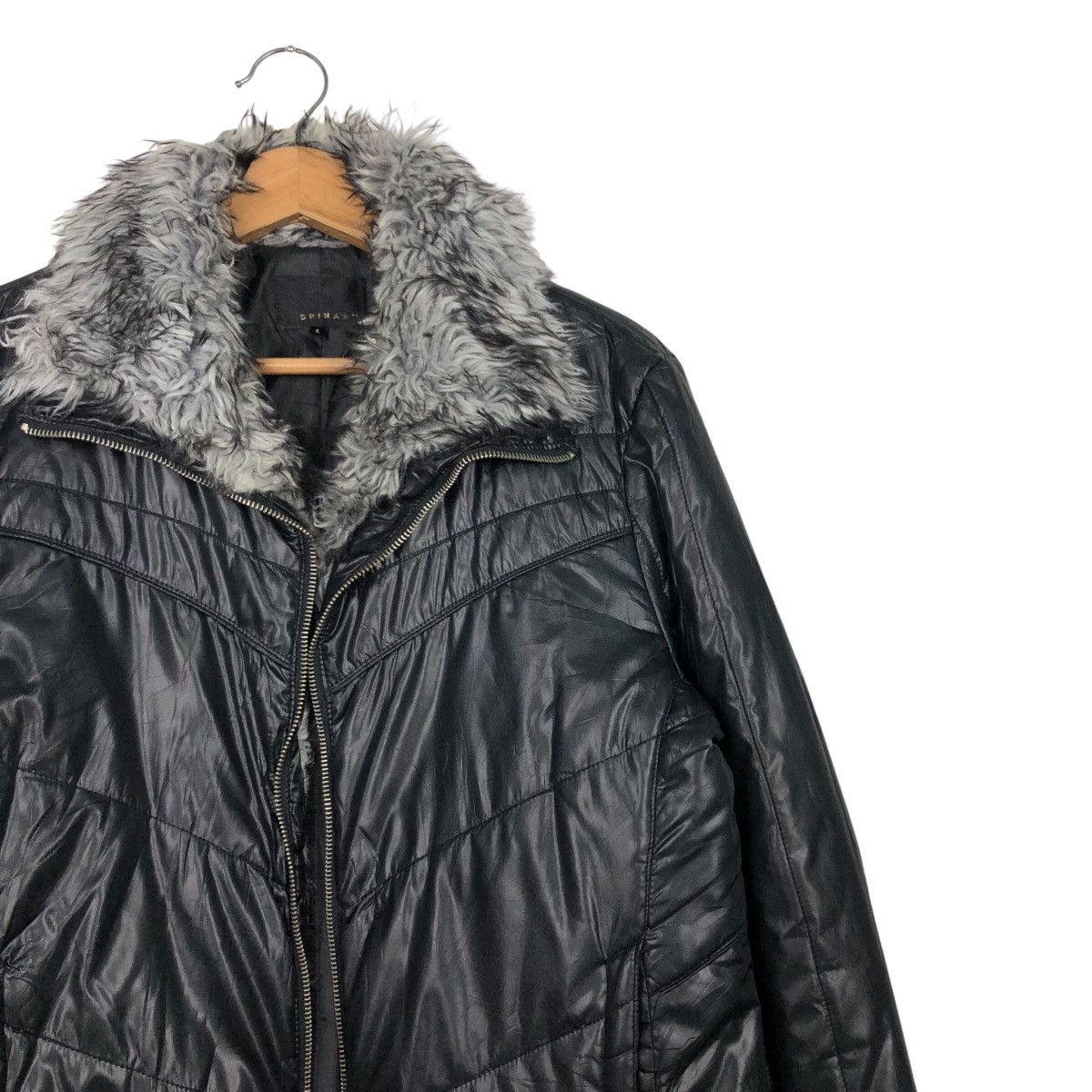 Japanese Brand 📌Vintage Light Puffer Jacket Spinash Mink Fur Hoodie Size US L / EU 52-54 / 3 - 7 Thumbnail
