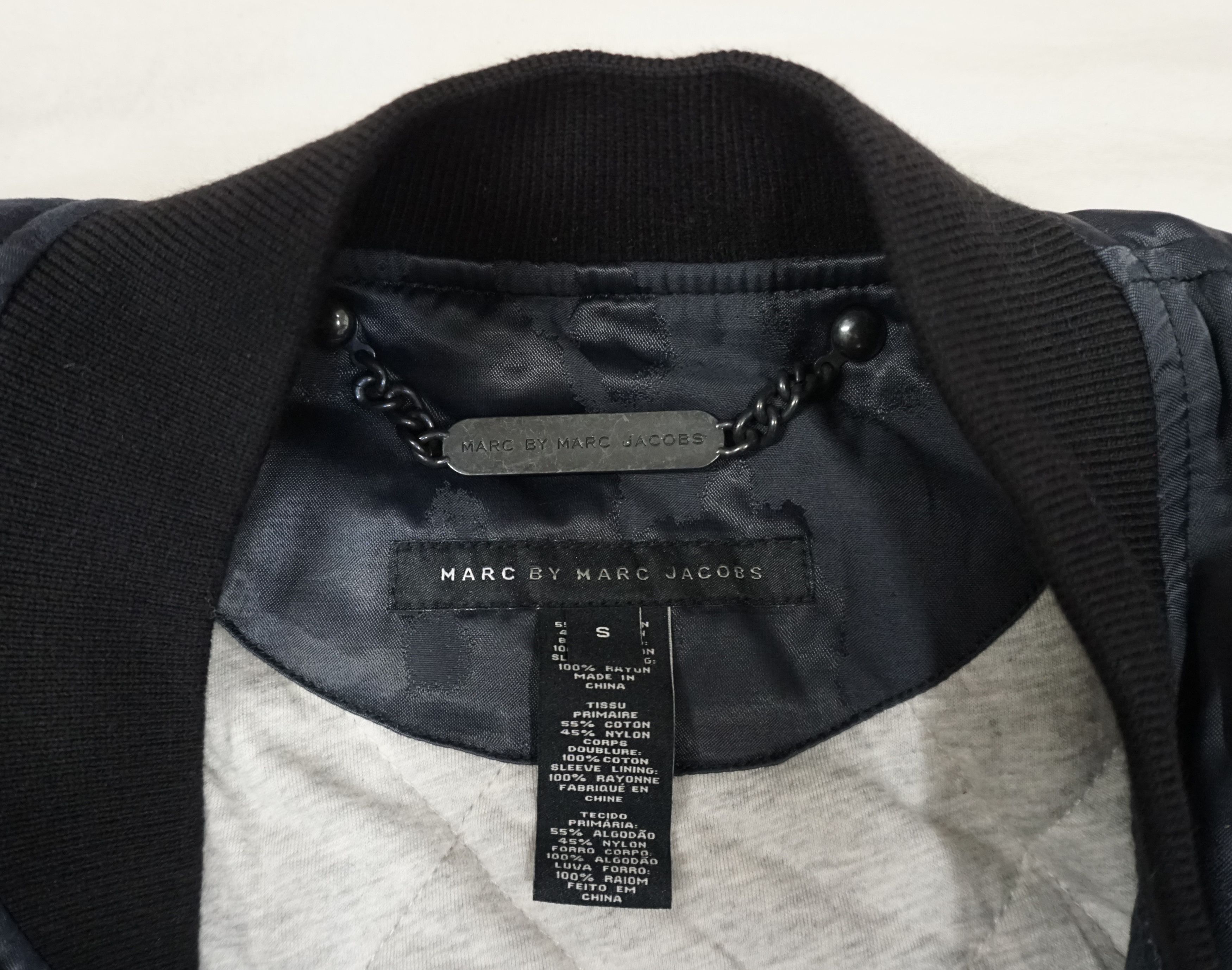 Marc Jacobs 00's Marc by Marc Jacobs Navy Camouflage Bomber Jacket Size US S / EU 44-46 / 1 - 3 Thumbnail