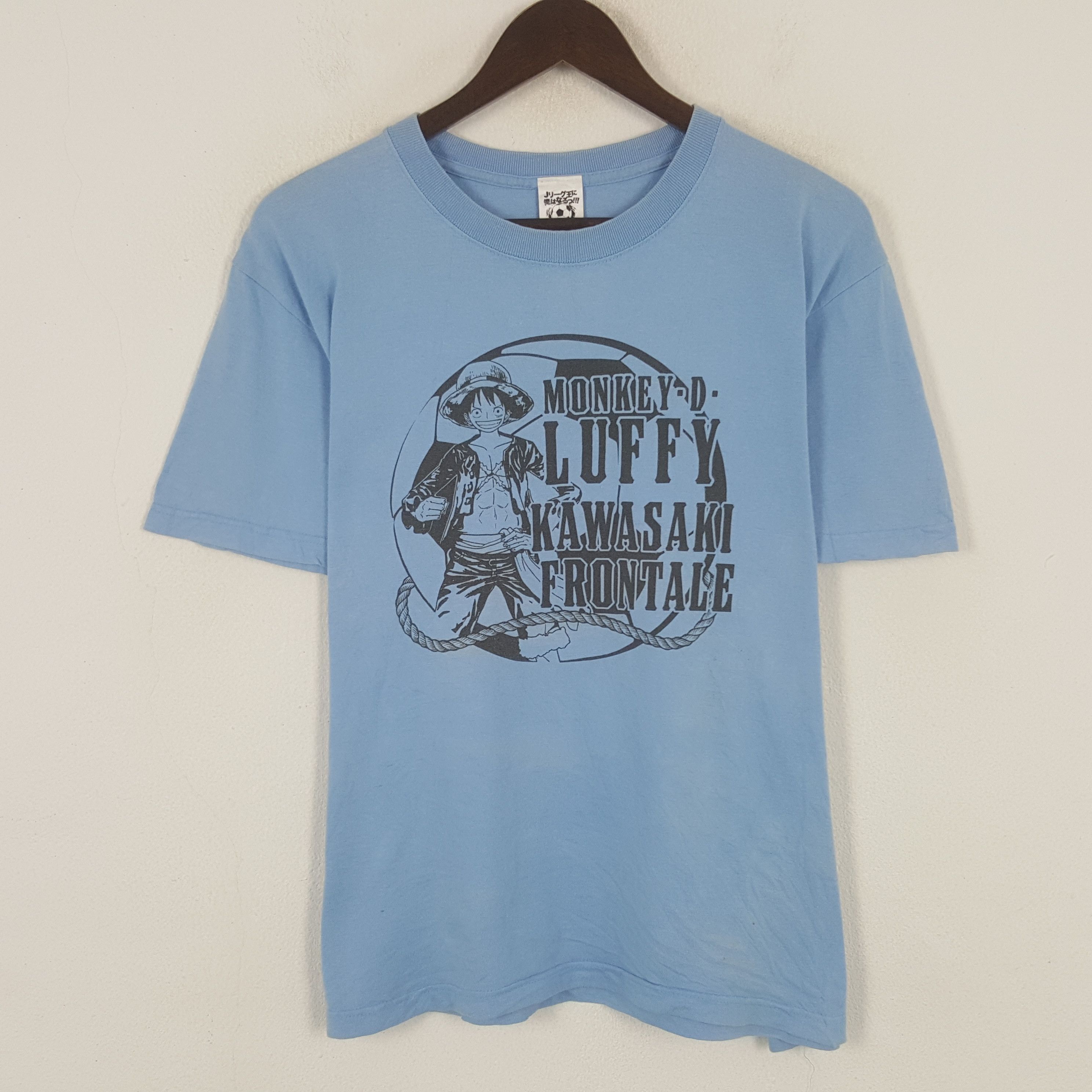 Japanese Brand Vintage Monkey-Luffy Kawasaki Frontale Tshirt Size US L / EU 52-54 / 3 - 1 Thumbnail