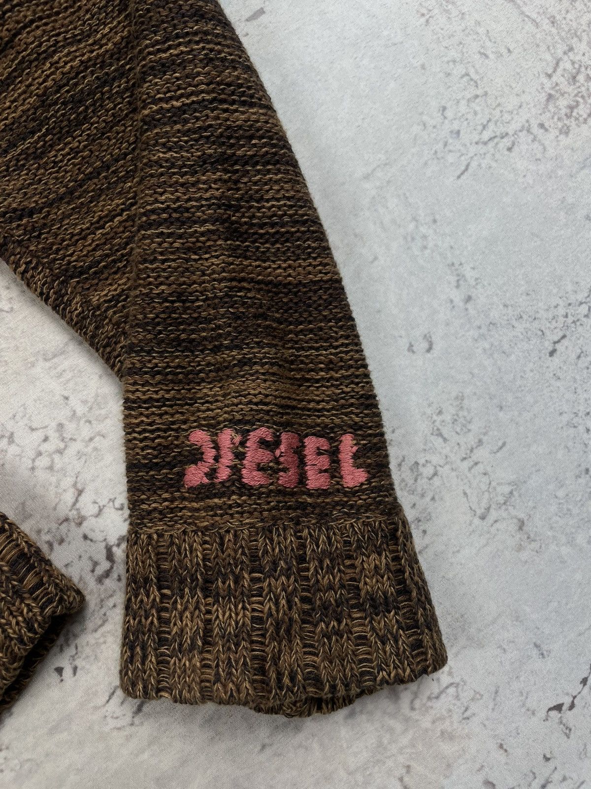 Diesel (Women’s) Diesel XL – Brown Linen Silk Sweater, Old Money Size XL / US 12-14 / IT 48-50 - 12 Thumbnail