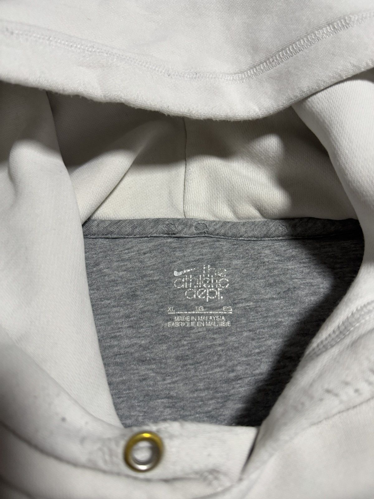 Nike × Vintage Nike Vintage Boxy Hoodie Swoosh Central Logo Department Y2K Size US XL / EU 56 / 4 - 8 Thumbnail