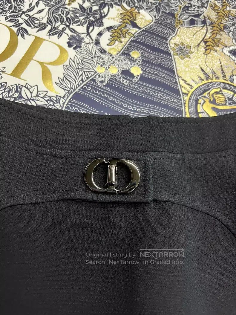 Dior Dior Wool and silk CD skirt Size 42" / US 20 - 3 Thumbnail