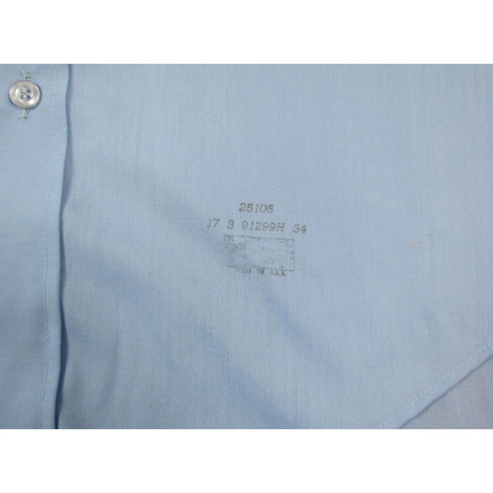 Vintage Career Club Shirt Mens XL Blue 60s 70s Vintage Button-Up Collared Long Sleeve Polyester Cotton Classic Fit, 17 XL Size US XL / EU 56 / 4 - 7 Thumbnail
