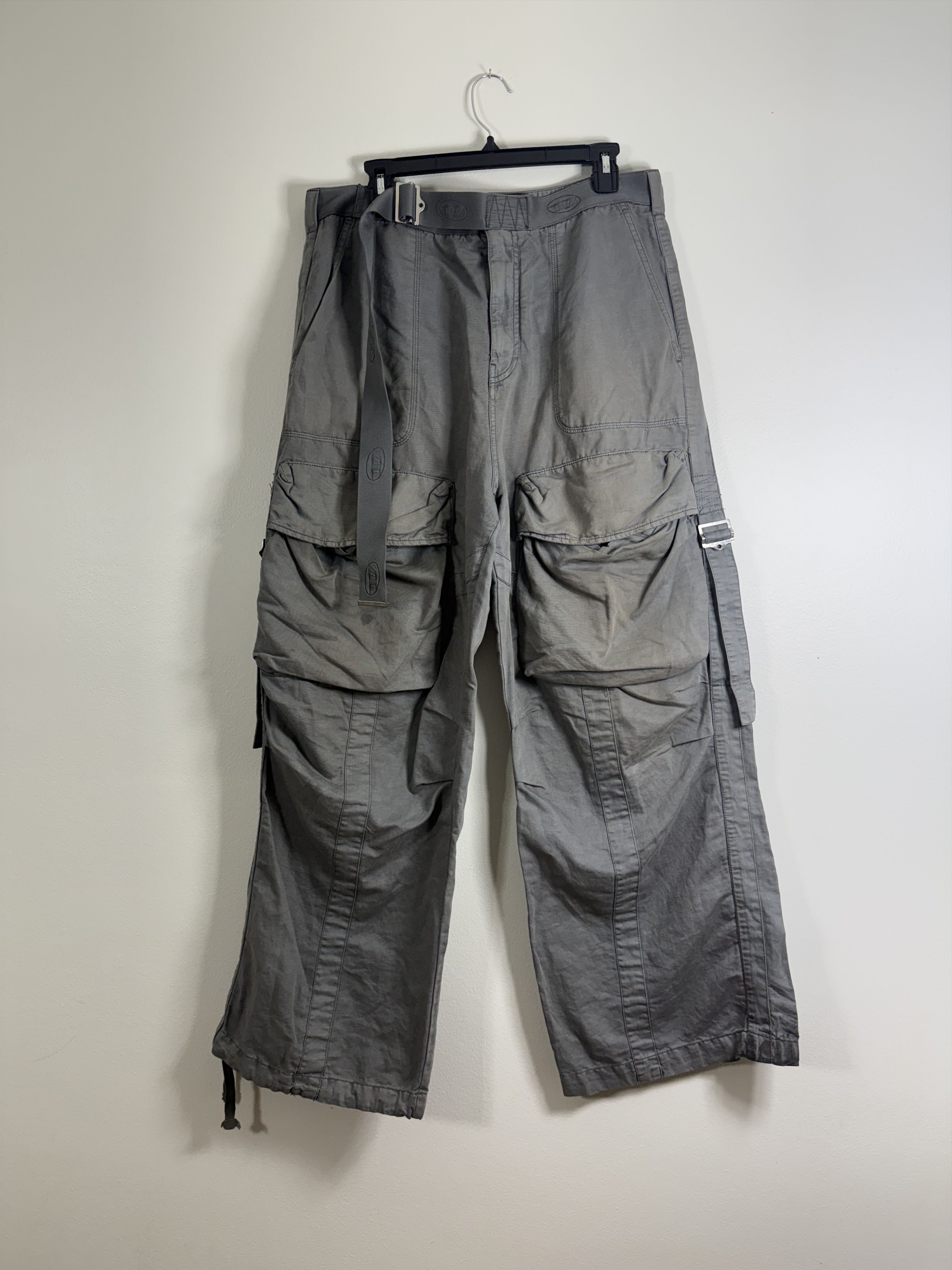 Diesel Gray Washed Belted Cargos Size US 32 / EU 48 - 2 Thumbnail