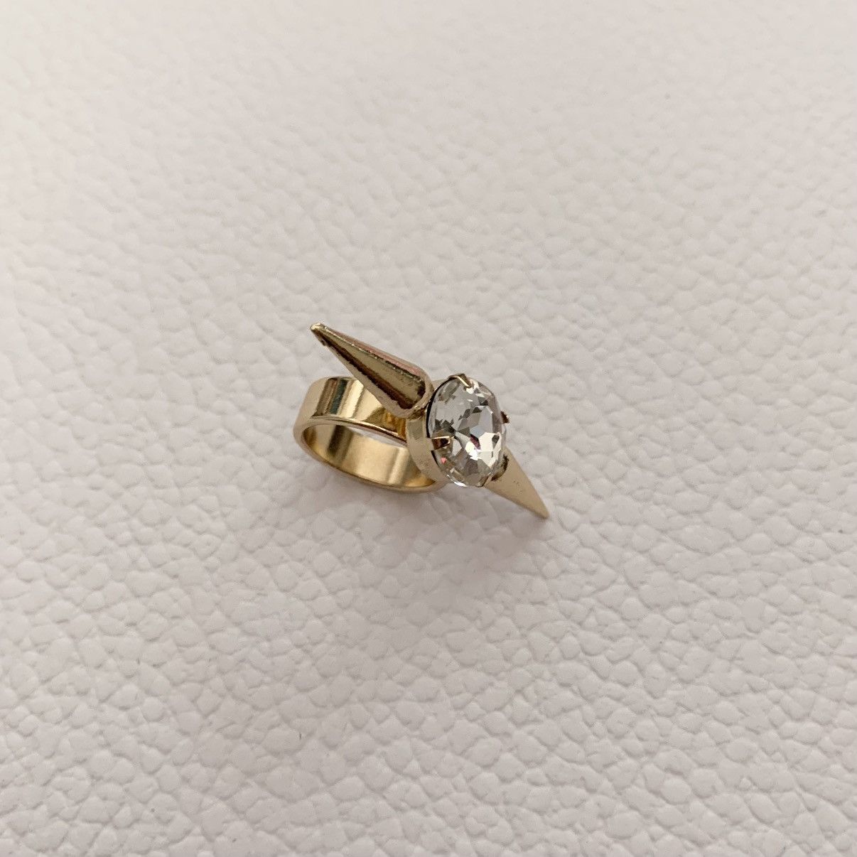 Jewelry Double spike crystal ring Size ONE SIZE - 15 Thumbnail