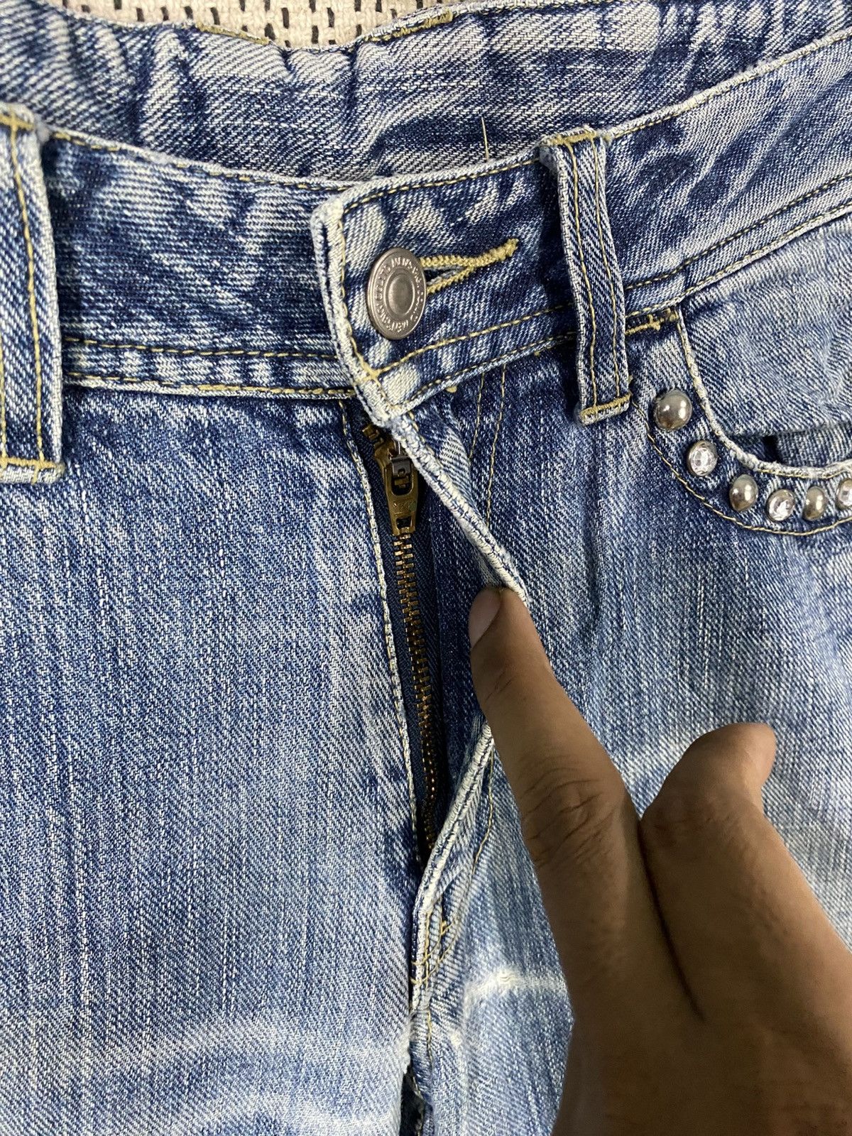 Japanese Brand Mens bigi japanase brand flared denim pant Size US 32 / EU 48 - 7 Thumbnail