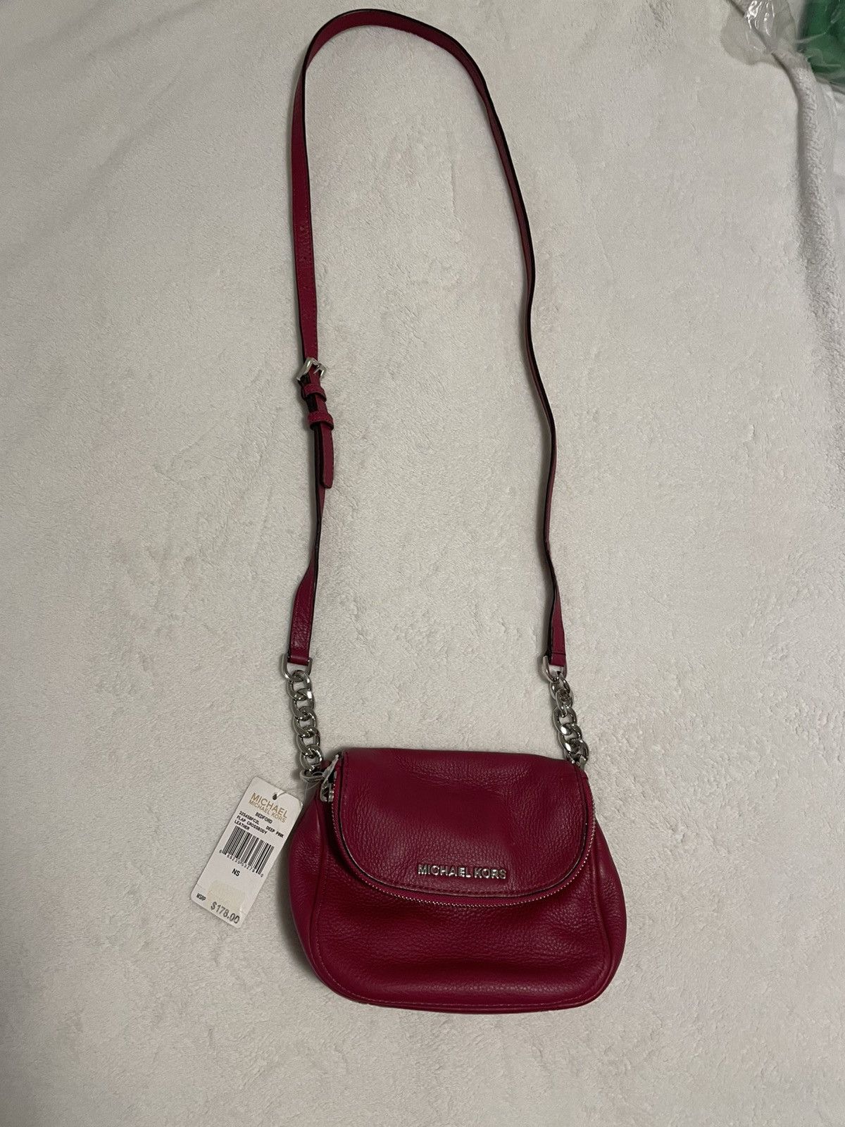 Michael Kors Michael Kors BEDFORD Deep Pink Cross Body Bag Size ONE SIZE - 1 Thumbnail