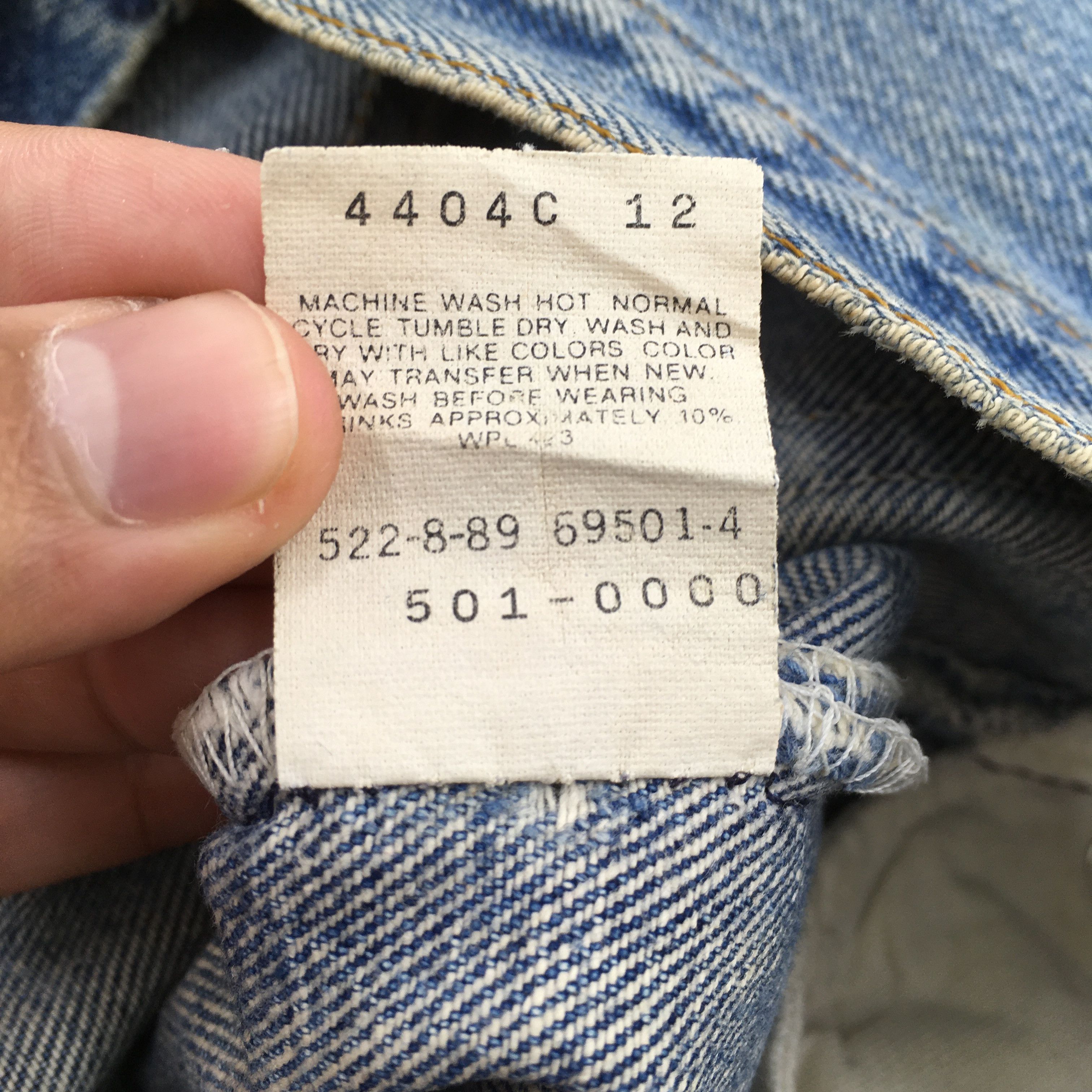 Levi's Size 29x31 Vintage 90's Levi's 501 High Rise Jeans S1748 Size 29" - 15 Thumbnail