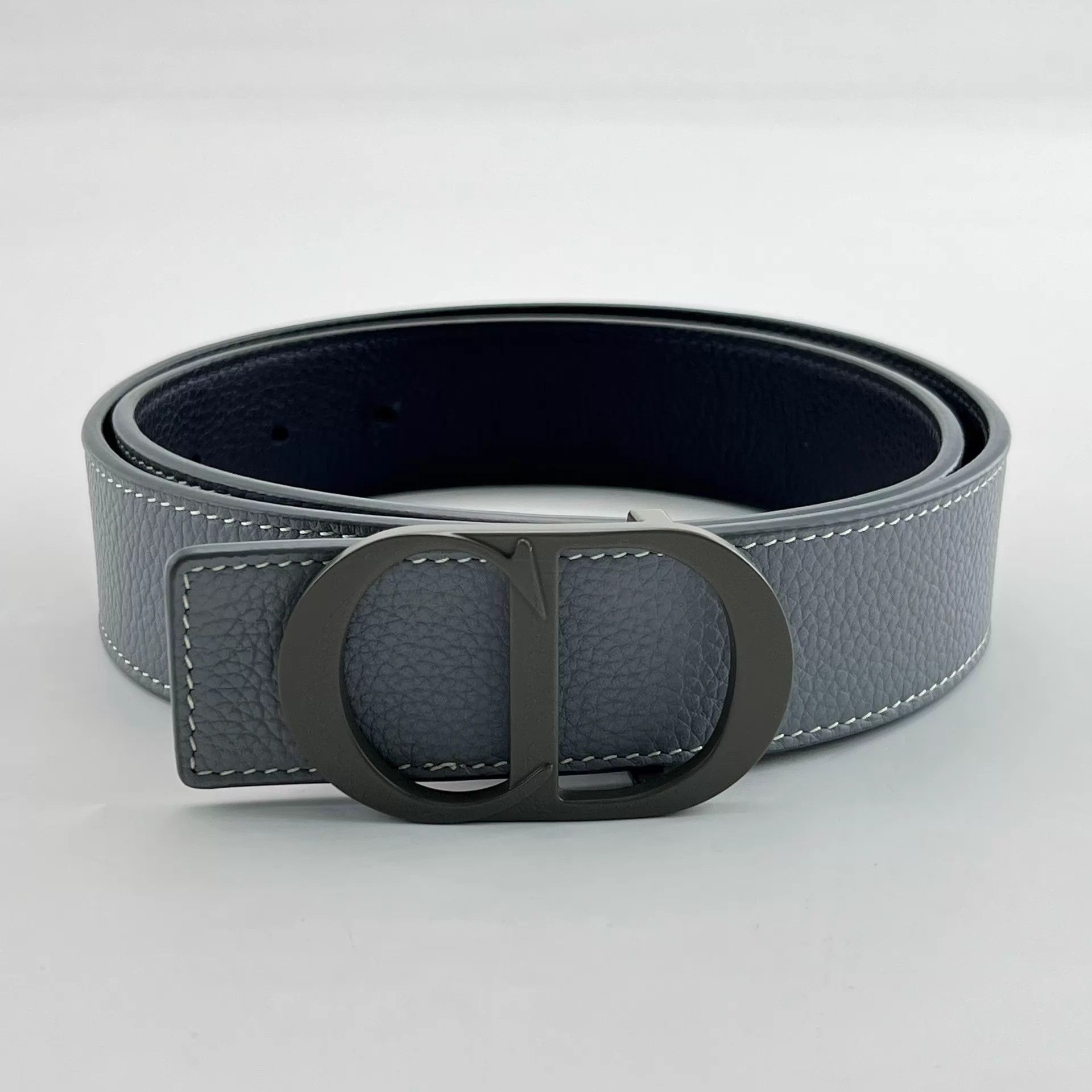 Dior Dior 'CD' Buckle Oblique Trotter Monogram Leather Belt | Grailed