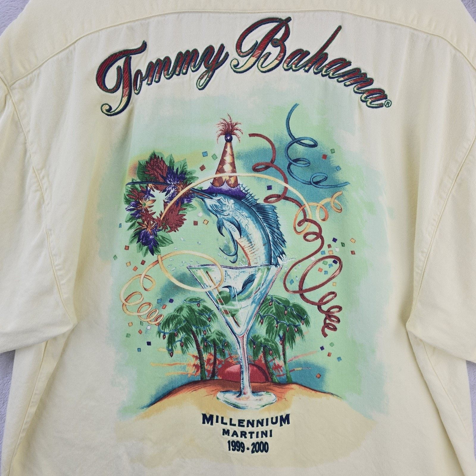 Tommy Bahama Vintage Tommy Bahama Millennium Martini Button Shirt Large Size US L / EU 52-54 / 3 - 9 Thumbnail