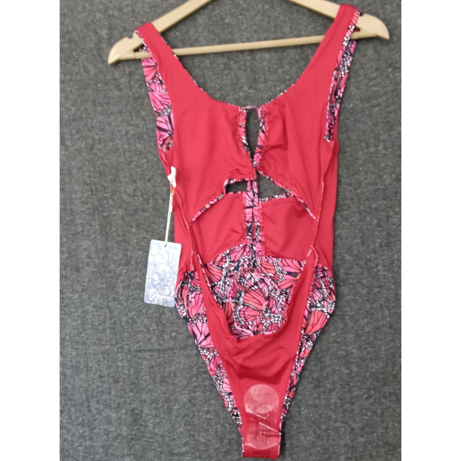 Triangl Toluca Papillon One Piece Swimsuit S Women Beach Solid Nylon Spandex Size ONE SIZE - 4 Thumbnail