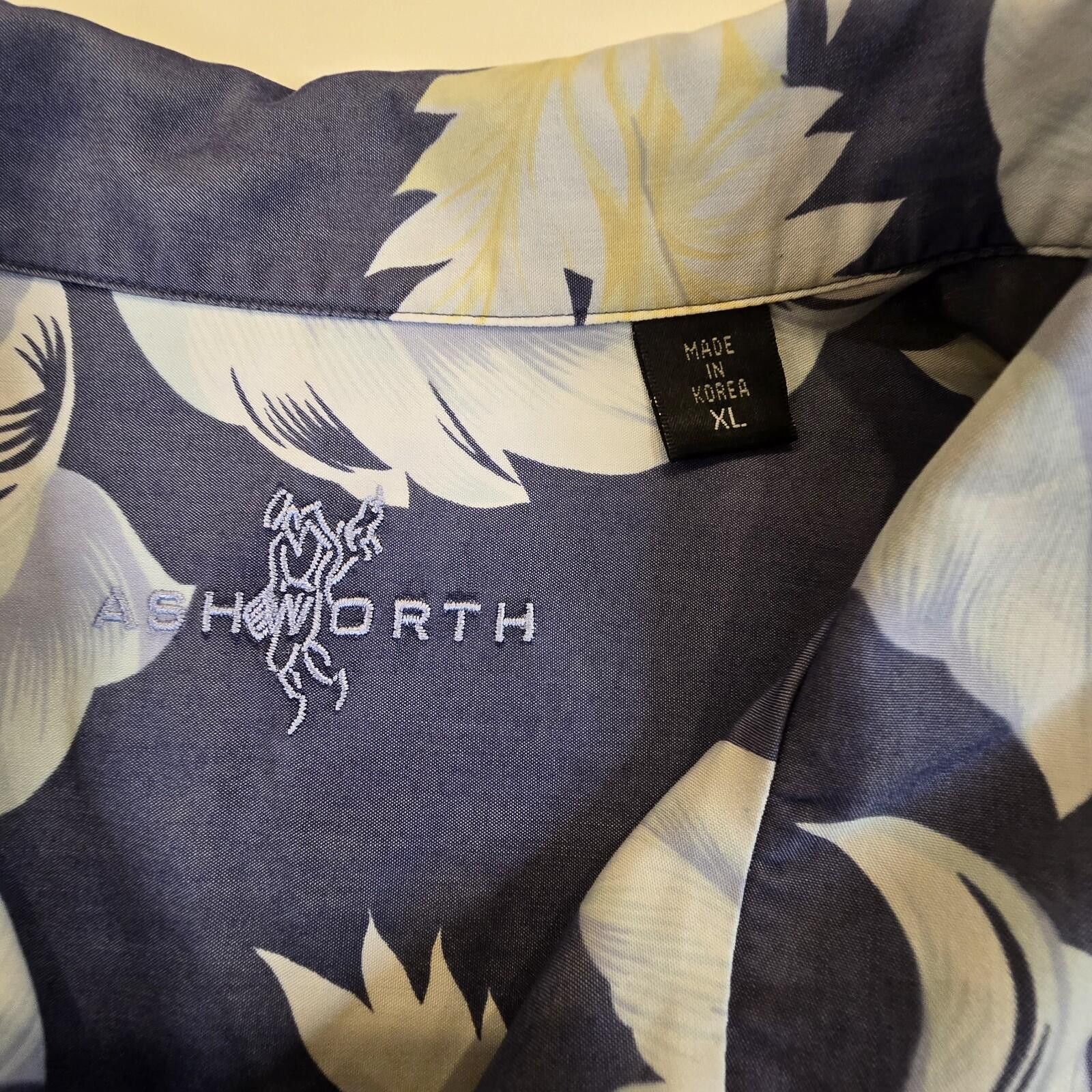 Ashworth Ashworth Hawaiian Polo Shirt Mens XL Blue White Floral PGA Size US XL / EU 56 / 4 - 4 Thumbnail