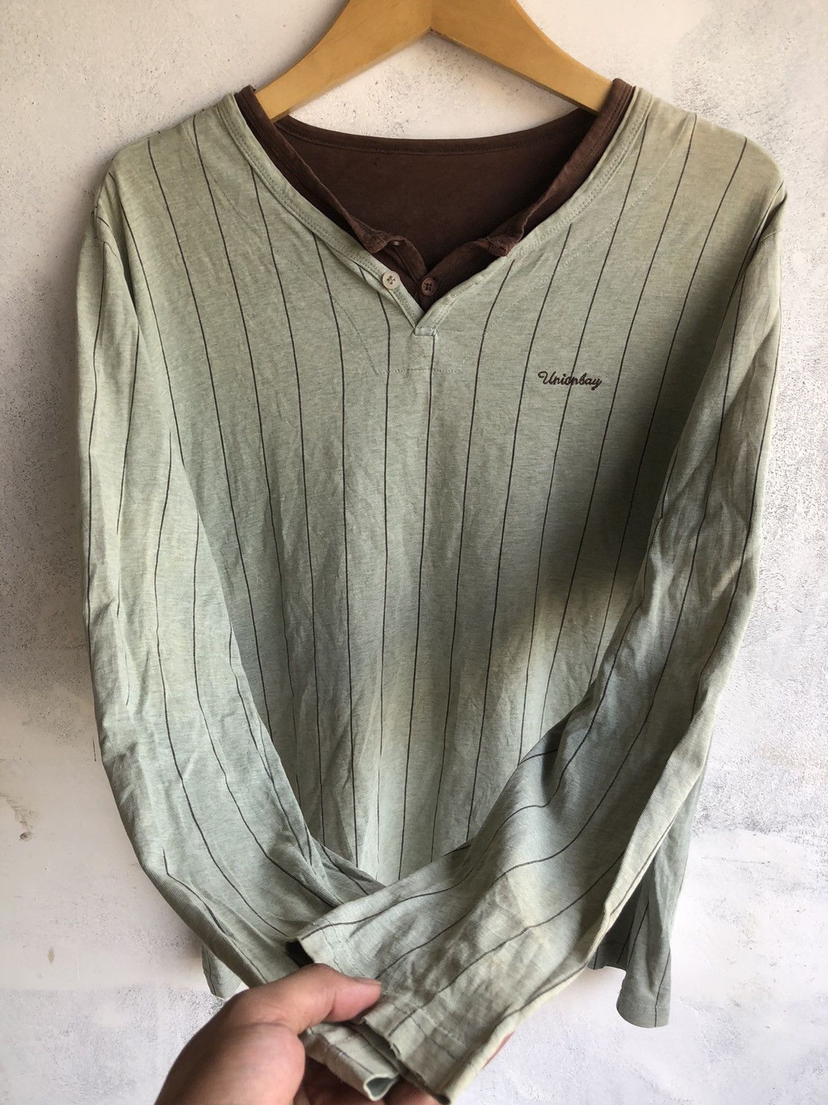 Japanese Double layer longsleeve UnionBay Rock Punk Style Long Sleeve T Shirts