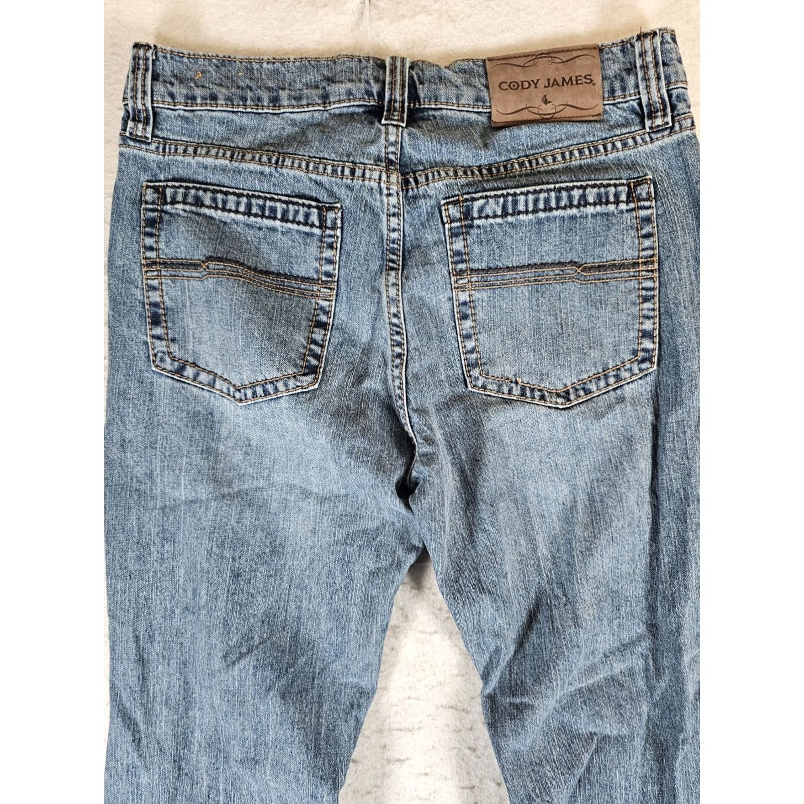 Cody James Cody James Jeans Blue Denim Straight Leg Cotton Stretch 30x30 Mens Sz 30 Regular 5-Pocket Size US 30 / EU 46 - 5 Thumbnail
