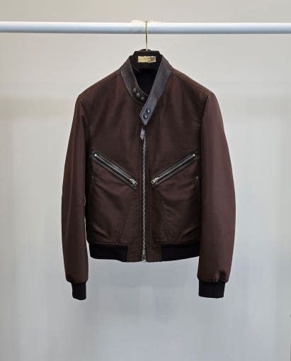 Tom Ford o1sm1stk0725 Suede Western Trucker Jacket in Chestnut Size US L / EU 52-54 / 3 - 1 Thumbnail