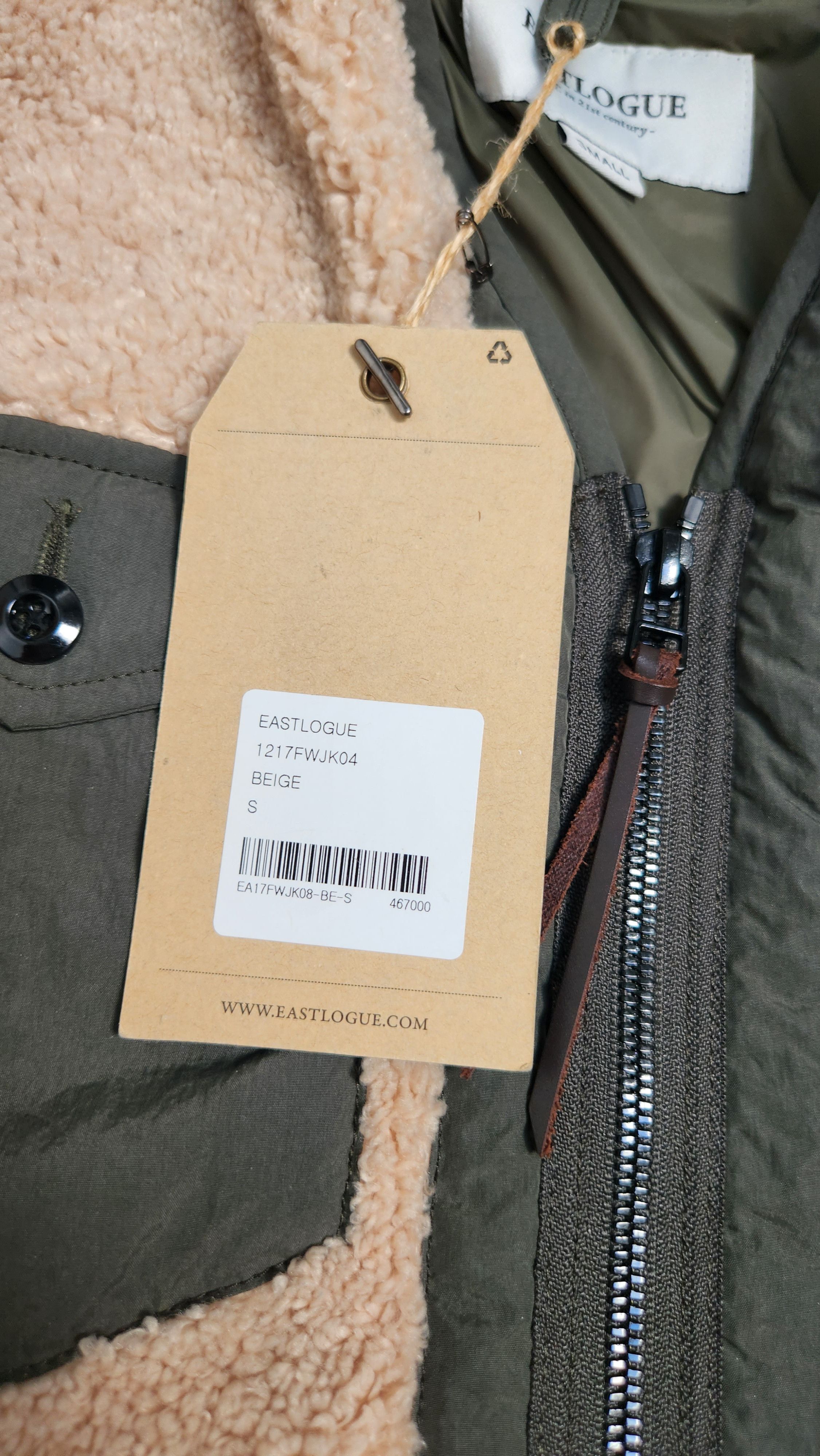 EASTLOGUE Traveller Jacket Boa Fleece Beige Olive Small Korea Size US S / EU 44-46 / 1 - 10 Thumbnail