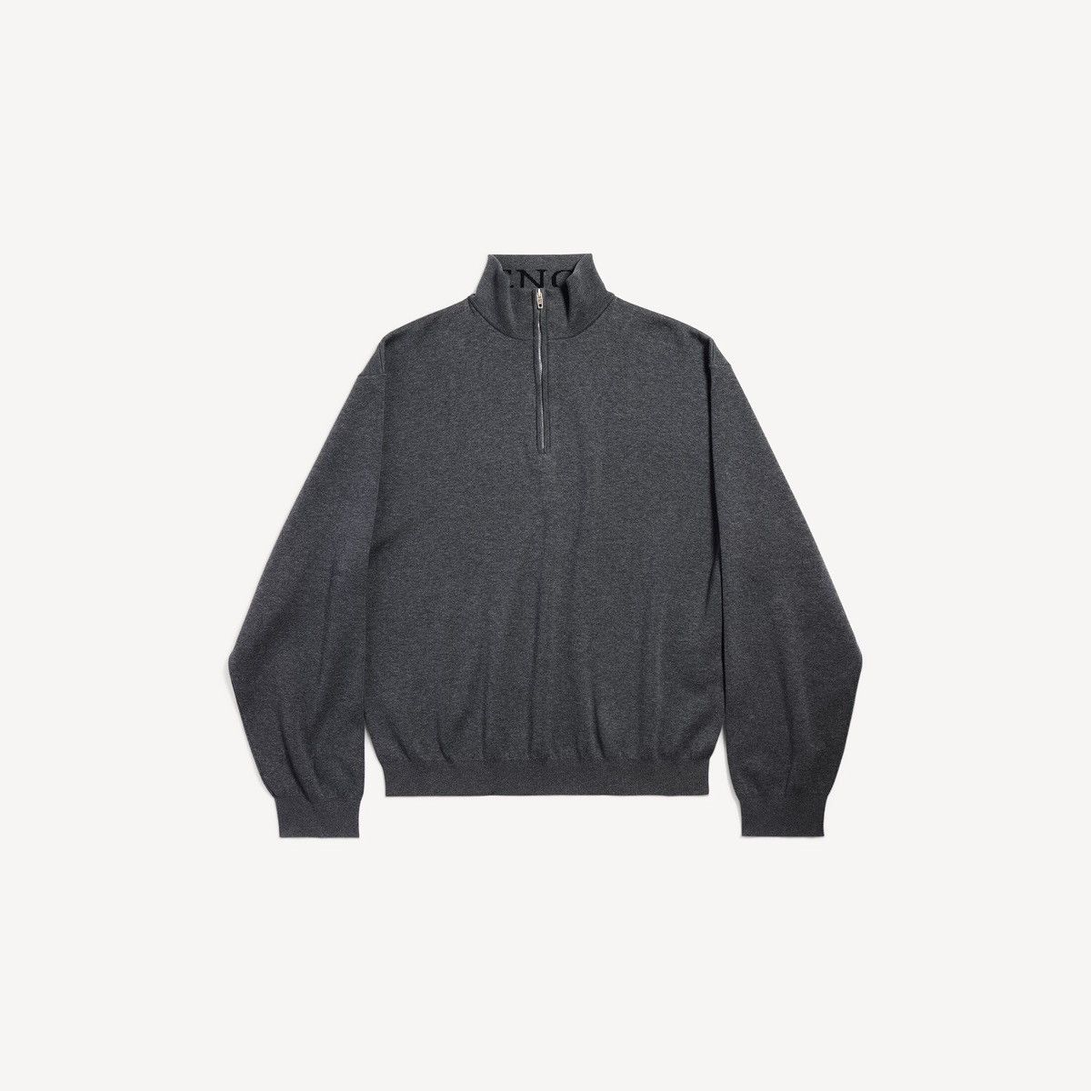 Balenciaga [L] 2050$ Spring26 Half-zip grey sweater Size US L / EU 52-54 / 3 - 22 Thumbnail