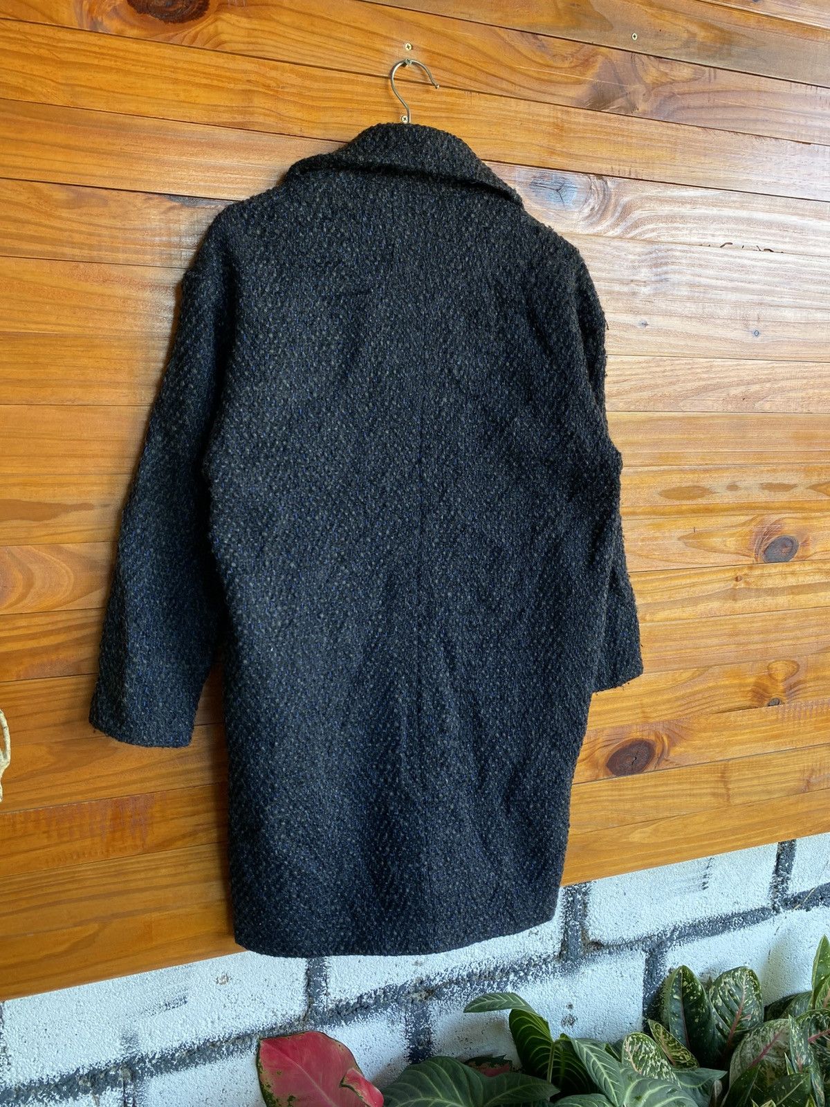 Japanese Brand RULE Wool Blend Textured Overcoat – Japanese Brand Classic Size S / US 4 / IT 40 - 16 Thumbnail