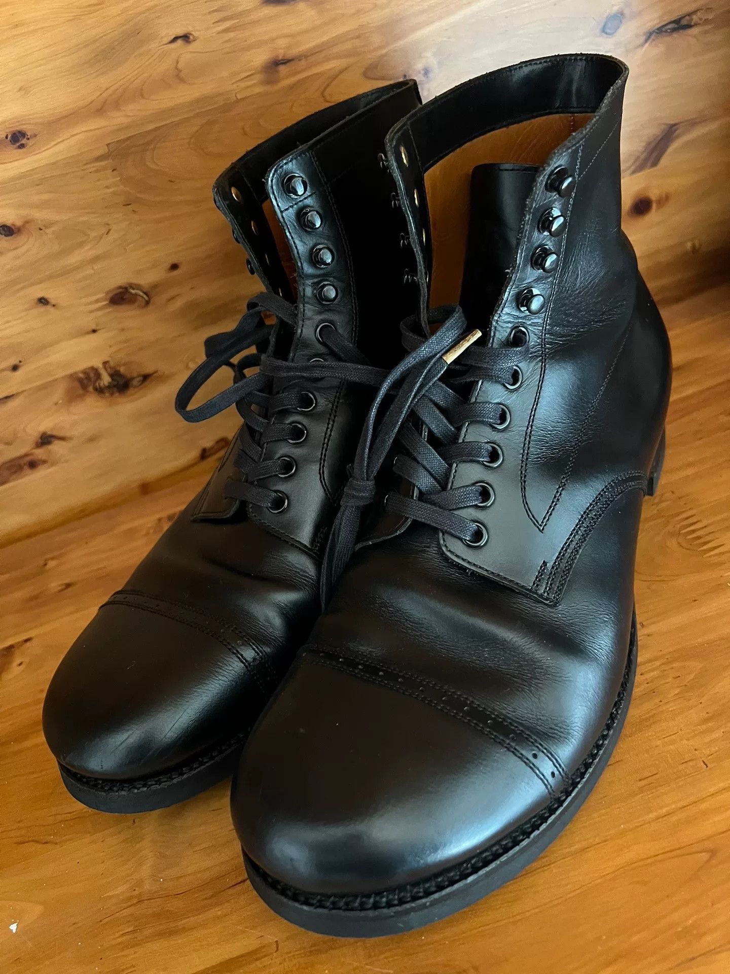 BLACK SIGN BLACK SIGN Army Mid Cut Paratrooper Boots Size US 8.5 / EU 41-42 - 9 Thumbnail