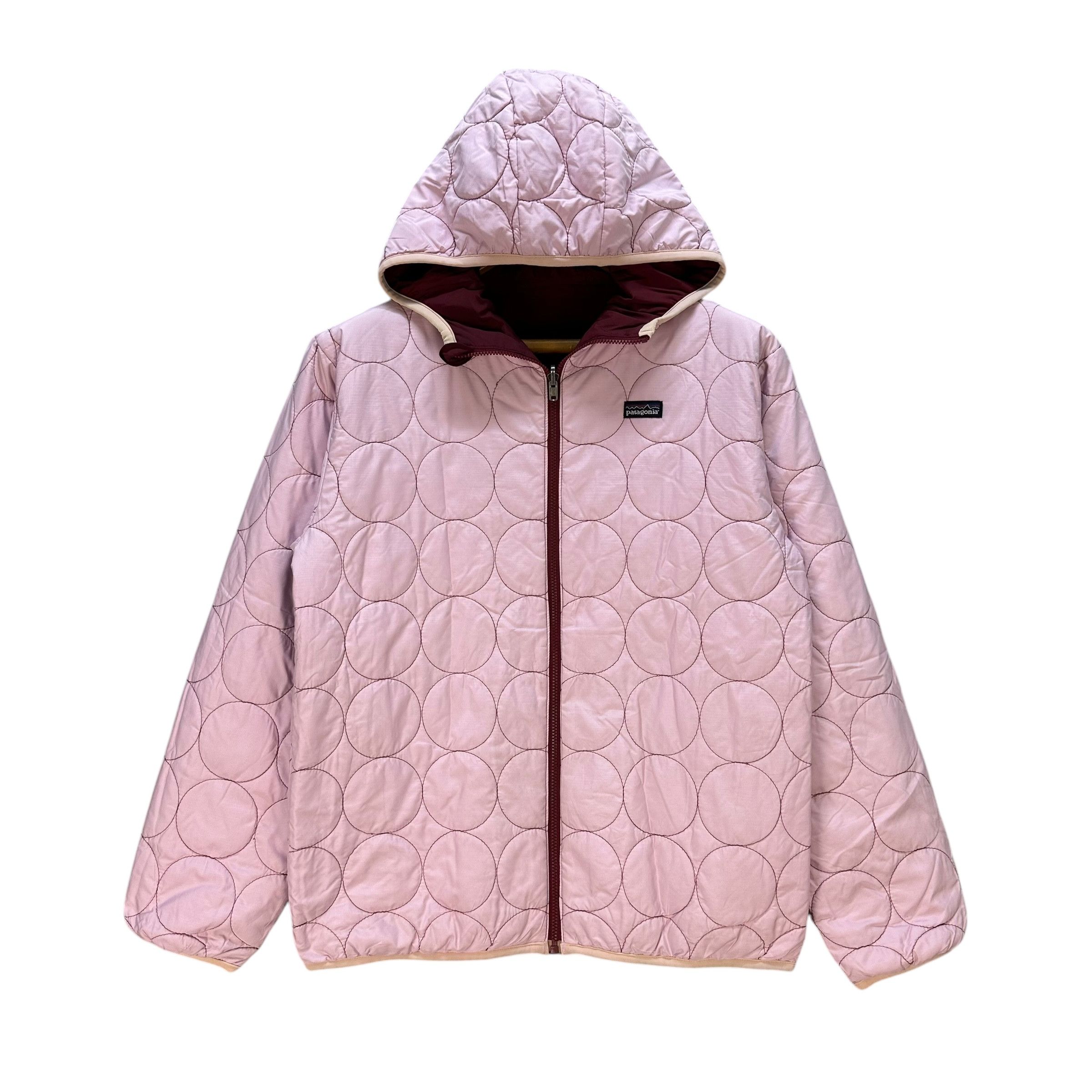 Patagonia PATAGONIA Pink Red Reversible Hooded Jacket #A76-1835 Size US M / EU 48-50 / 2 - 1 Thumbnail