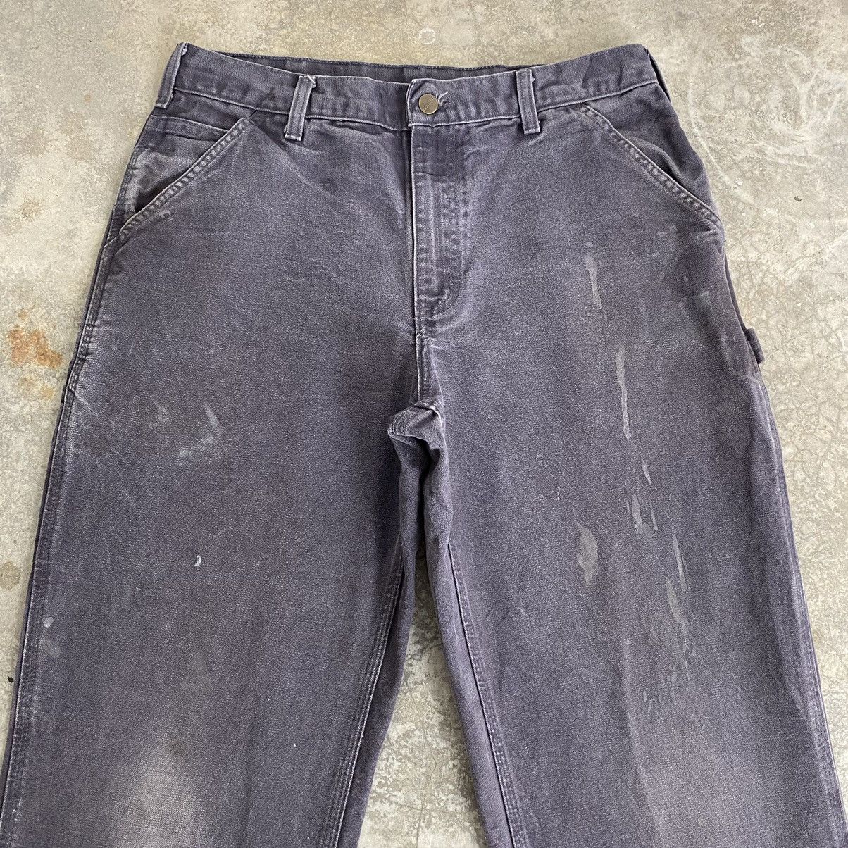 Carhartt Vintage Carhartt Faded Midnight Blue Dirty Carpenter Pants Size US 33 - 4 Thumbnail