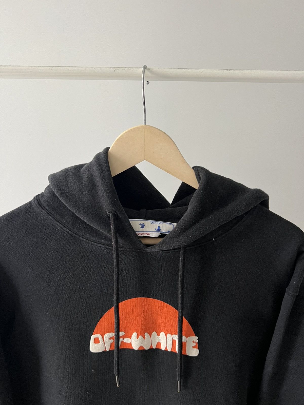 Off-White Off White Hoodie Big Logo Orange Print Medium Size US M / EU 48-50 / 2 - 5 Thumbnail